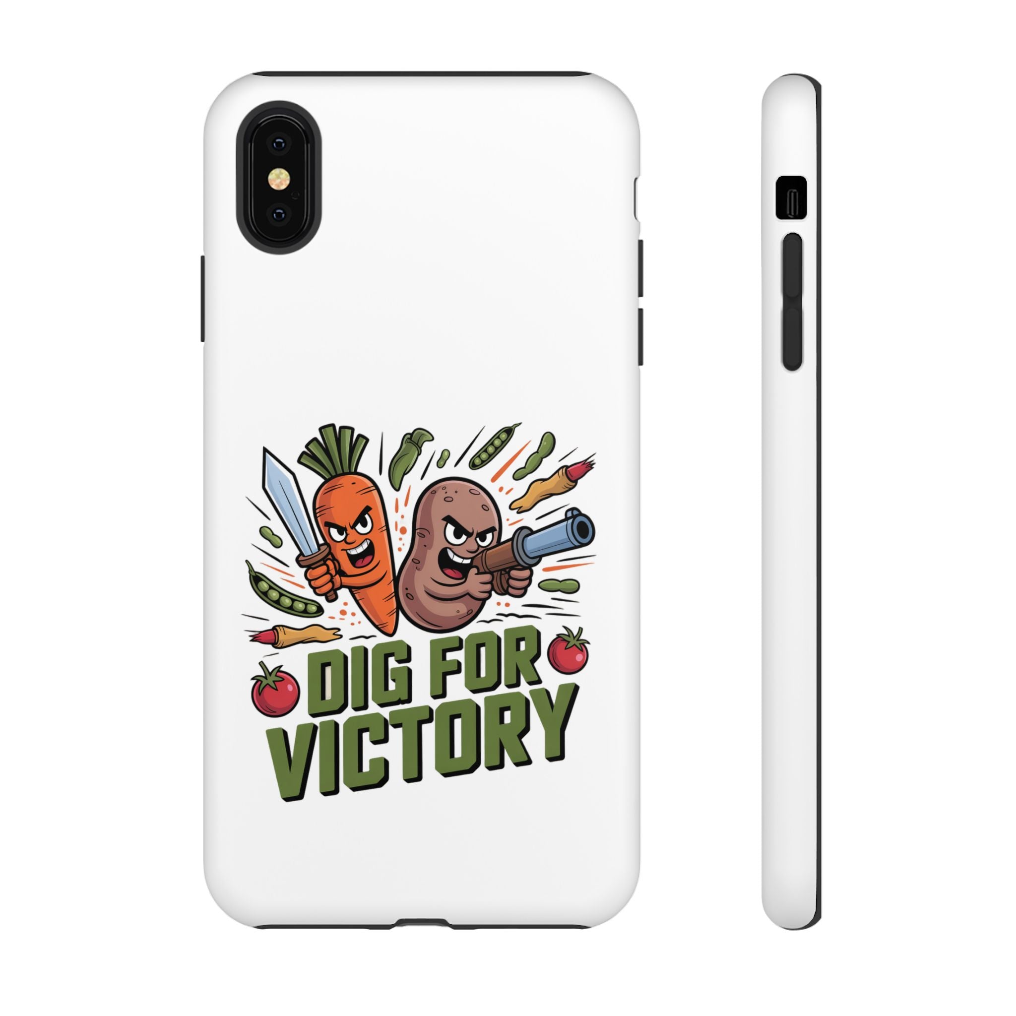 Phone Case — 'Dig For Victory' Veggie Combat Garden Design