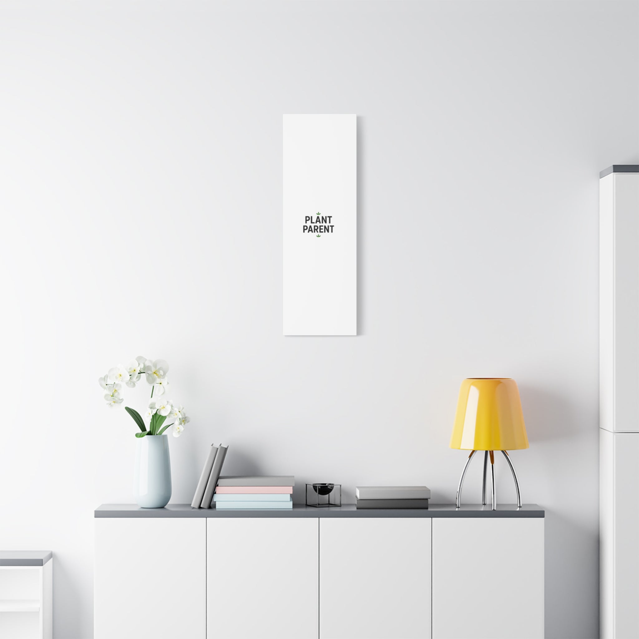Plant Parent Canvas Wall Art — Minimalist Botanical Typography Print