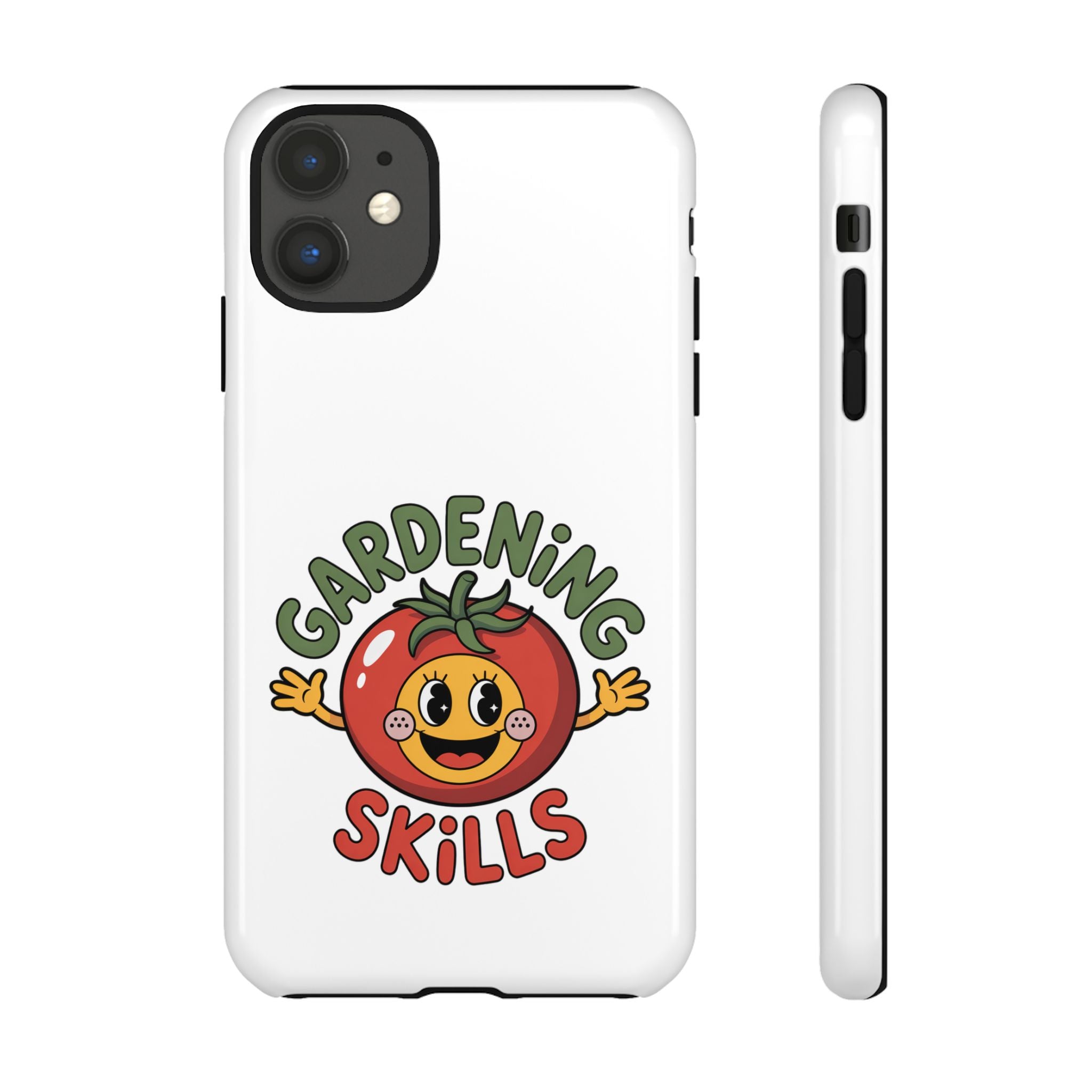 Gardening Skills Phone Case — Cute Tomato Plant Lover Protective Cover