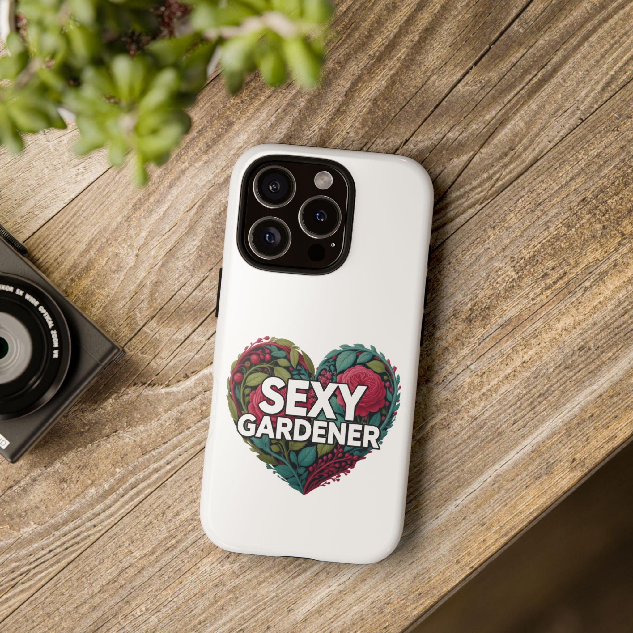Sexy Gardener Phone Case — Floral Heart Garden Lover Tough Case