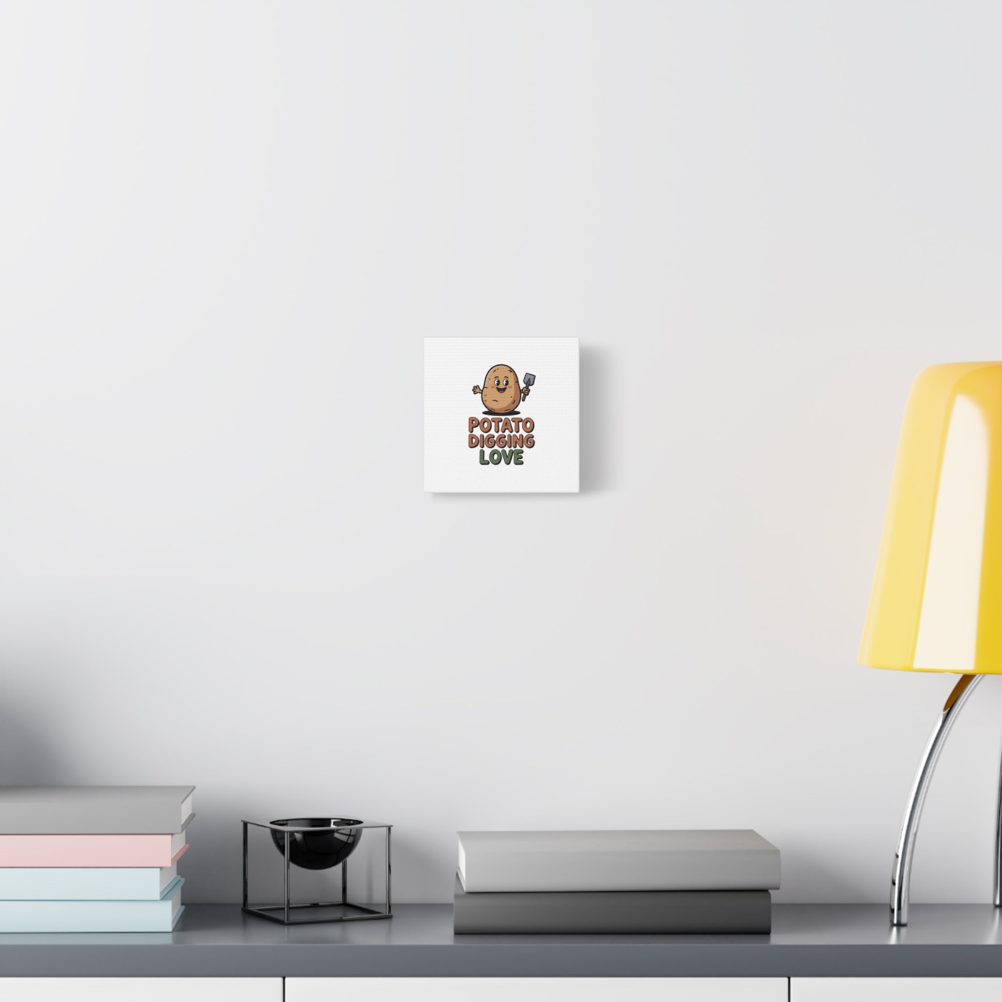 Potato Digging Love Canvas Print