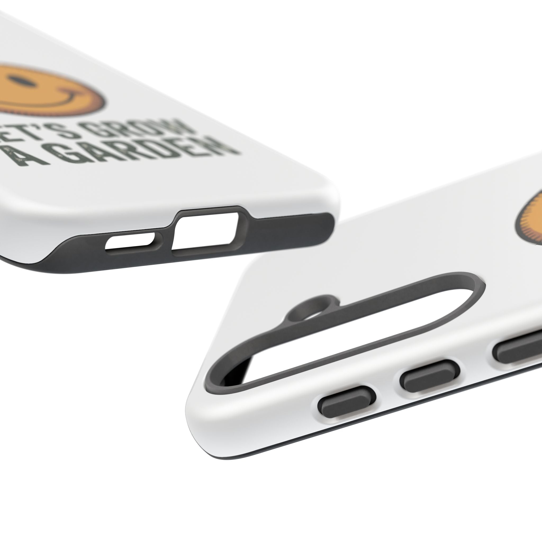 Phone Case — "Let's Grow a Garden" Smiley Plant Lover Protective Case