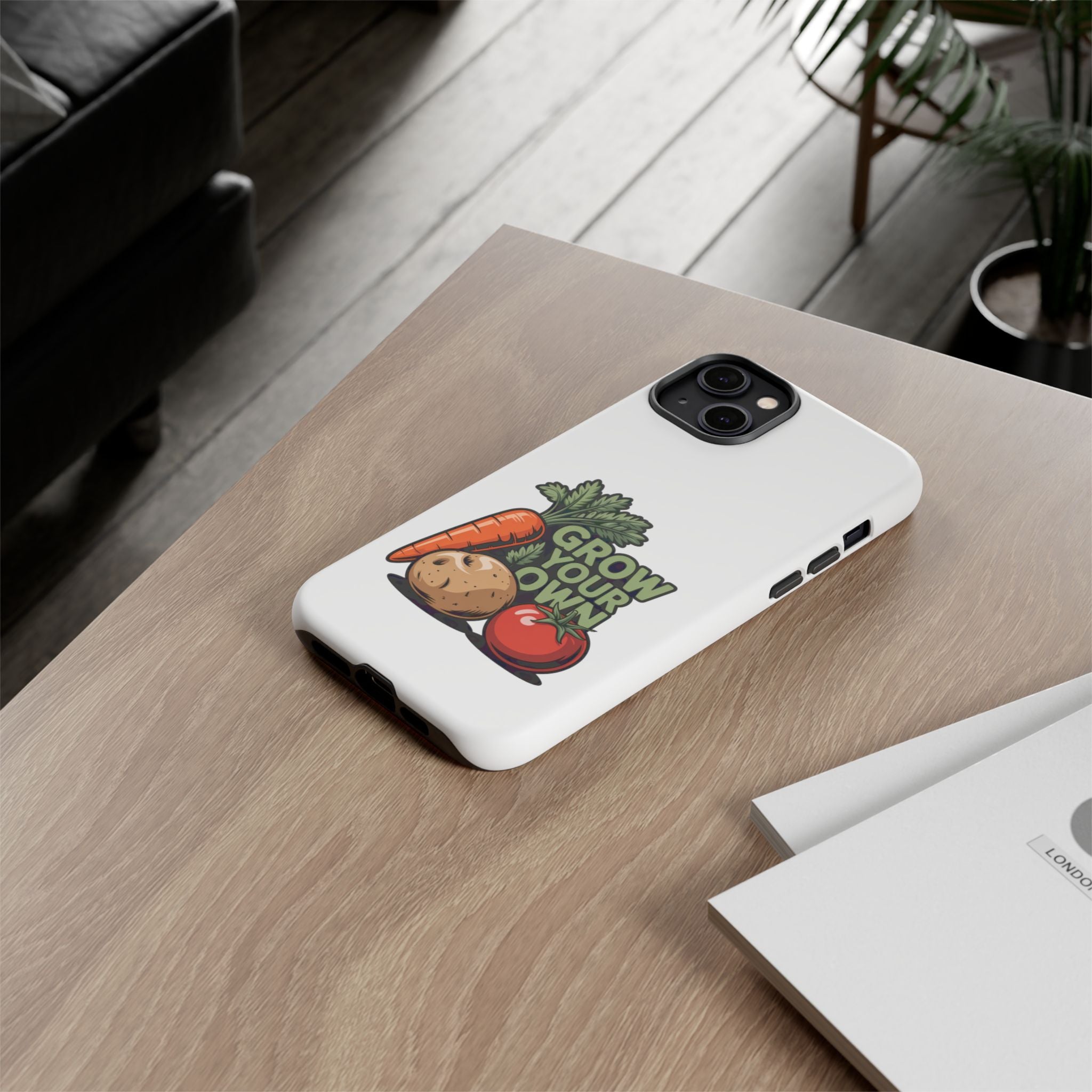 Grow Your Own Vegetables Phone Case — Gardening Carrot Potato Tomato Design