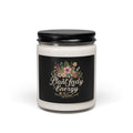 Plant Lady Energy Soy Candle — 9oz Scented Jar with Floral Design