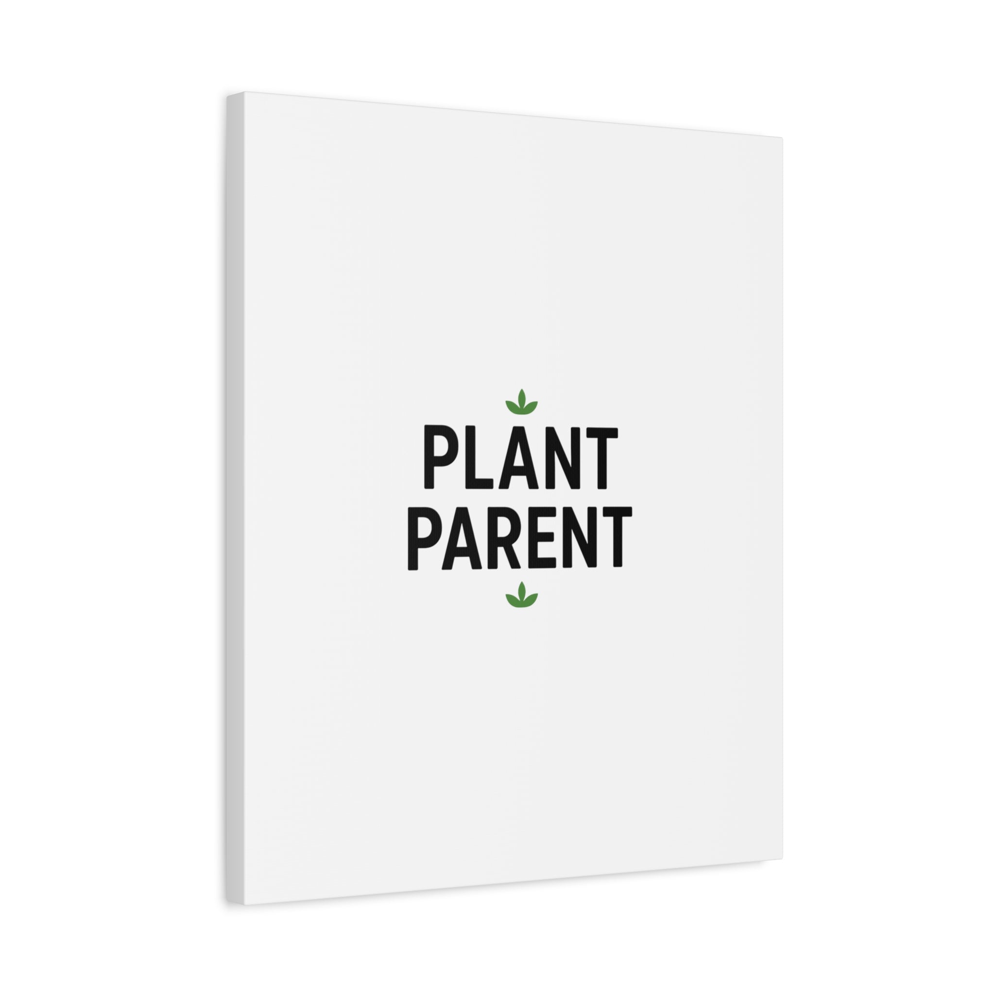 Plant Parent Canvas Wall Art — Minimalist Botanical Typography Print