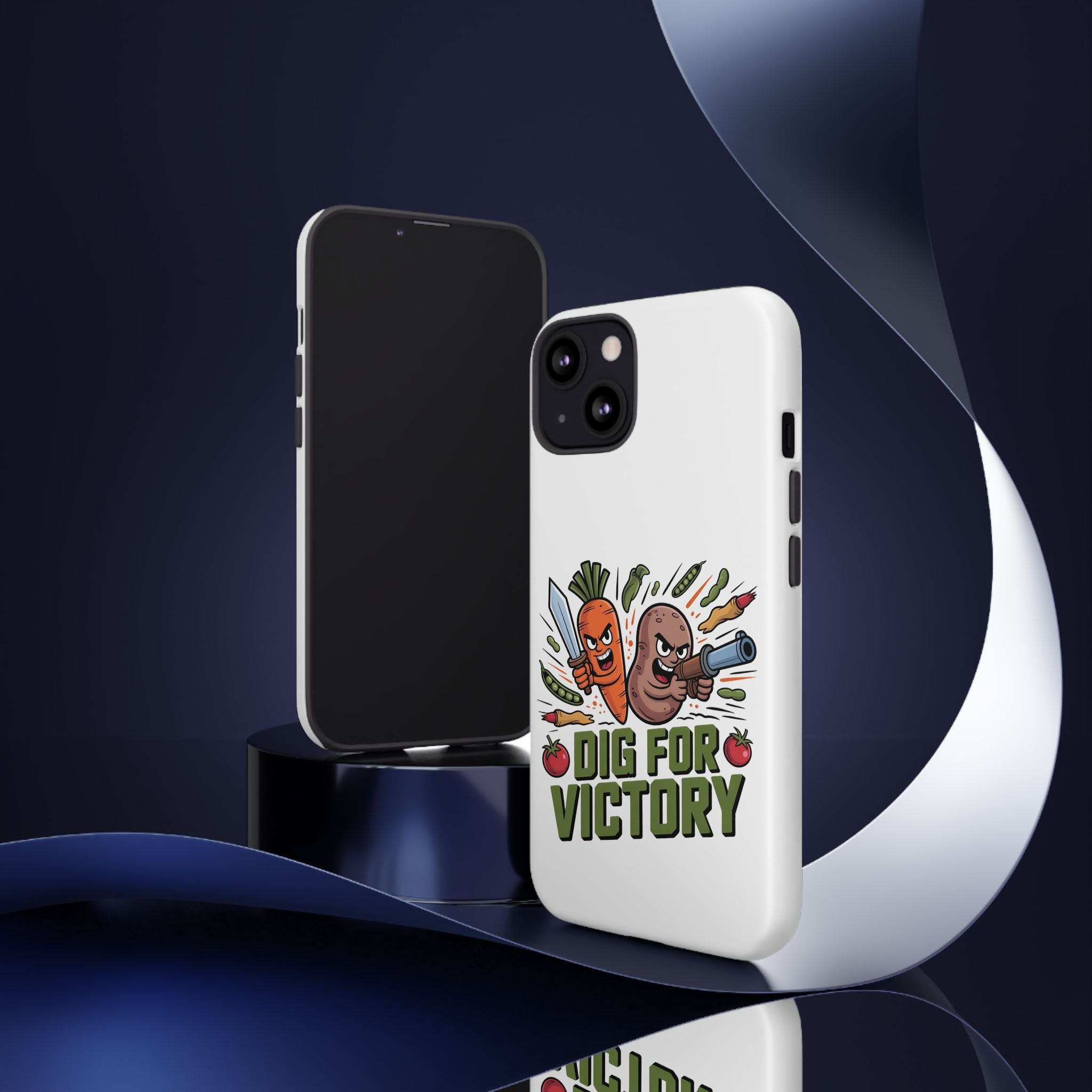Phone Case — 'Dig For Victory' Veggie Combat Garden Design