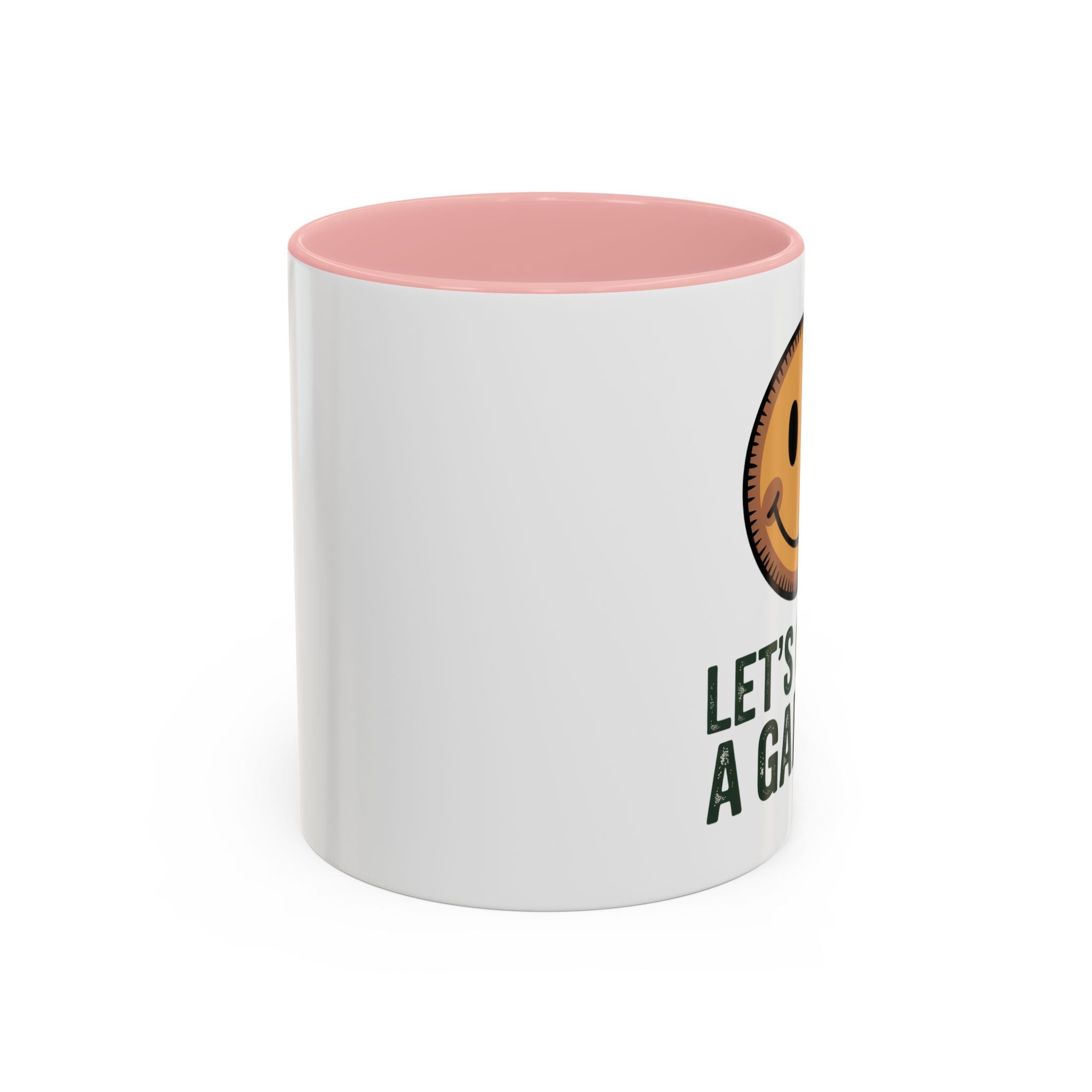 Let’s Grow a Garden Accent Coffee Mug — Smiley Seed Patch Design (11/15oz)