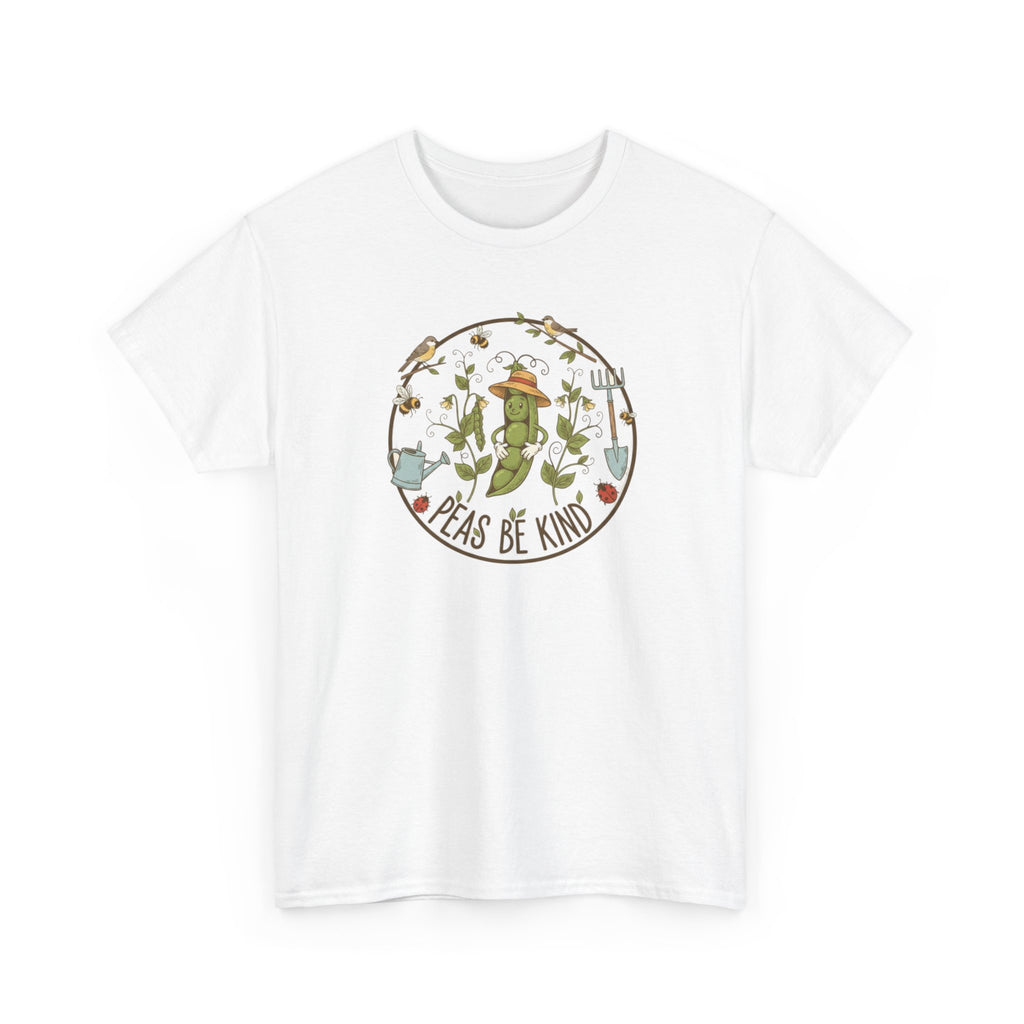 T-Shirt — "Peas Be Kind" Cute Garden Pea Illustration Tee