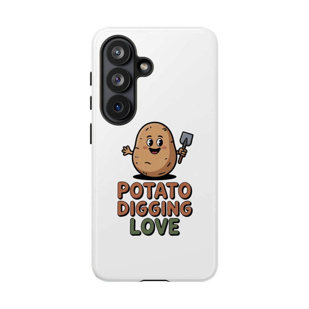Phone Case — "Potato Digging Love" Cute Gardening Cartoon Protective Cover