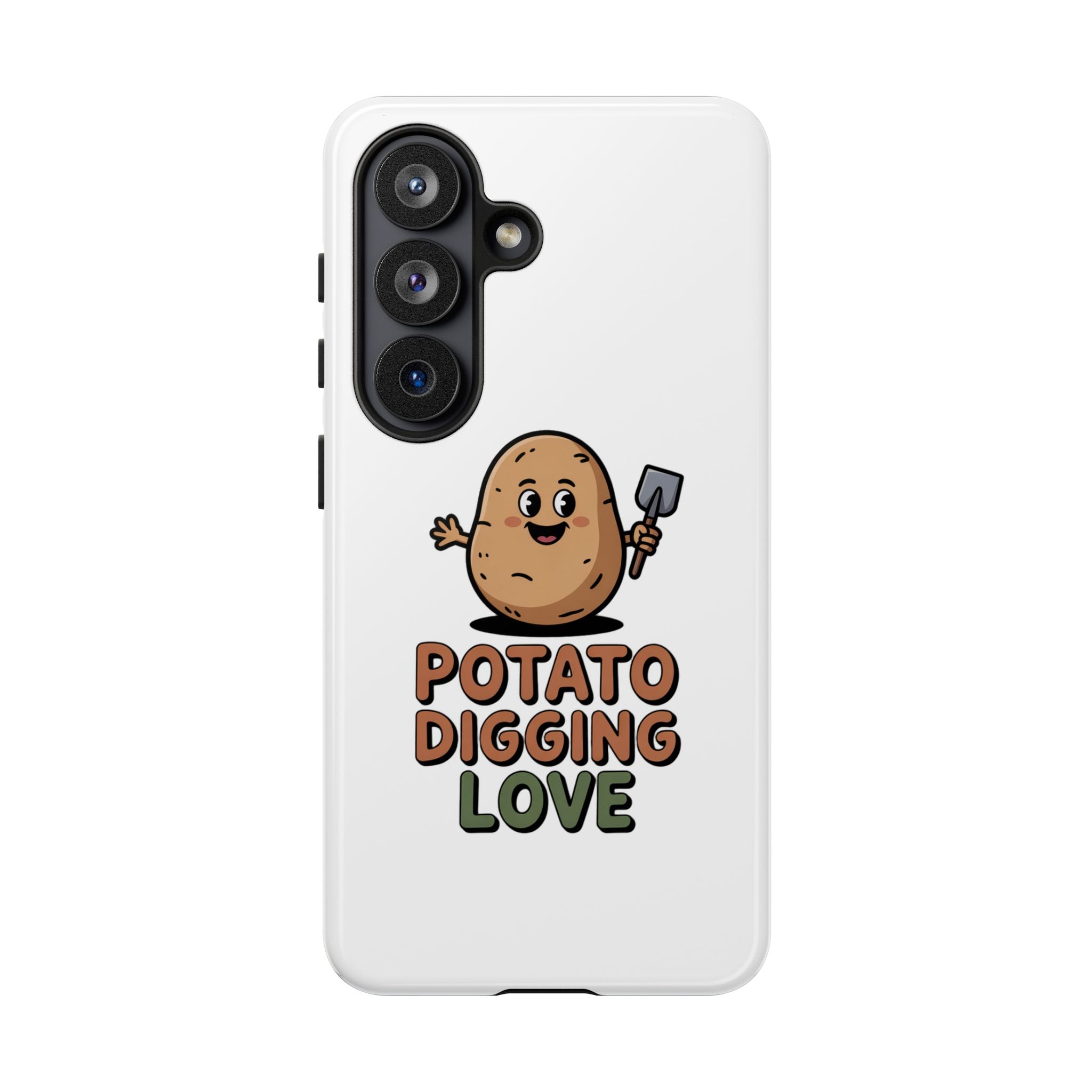 Phone Case — "Potato Digging Love" Cute Gardening Cartoon Protective Cover