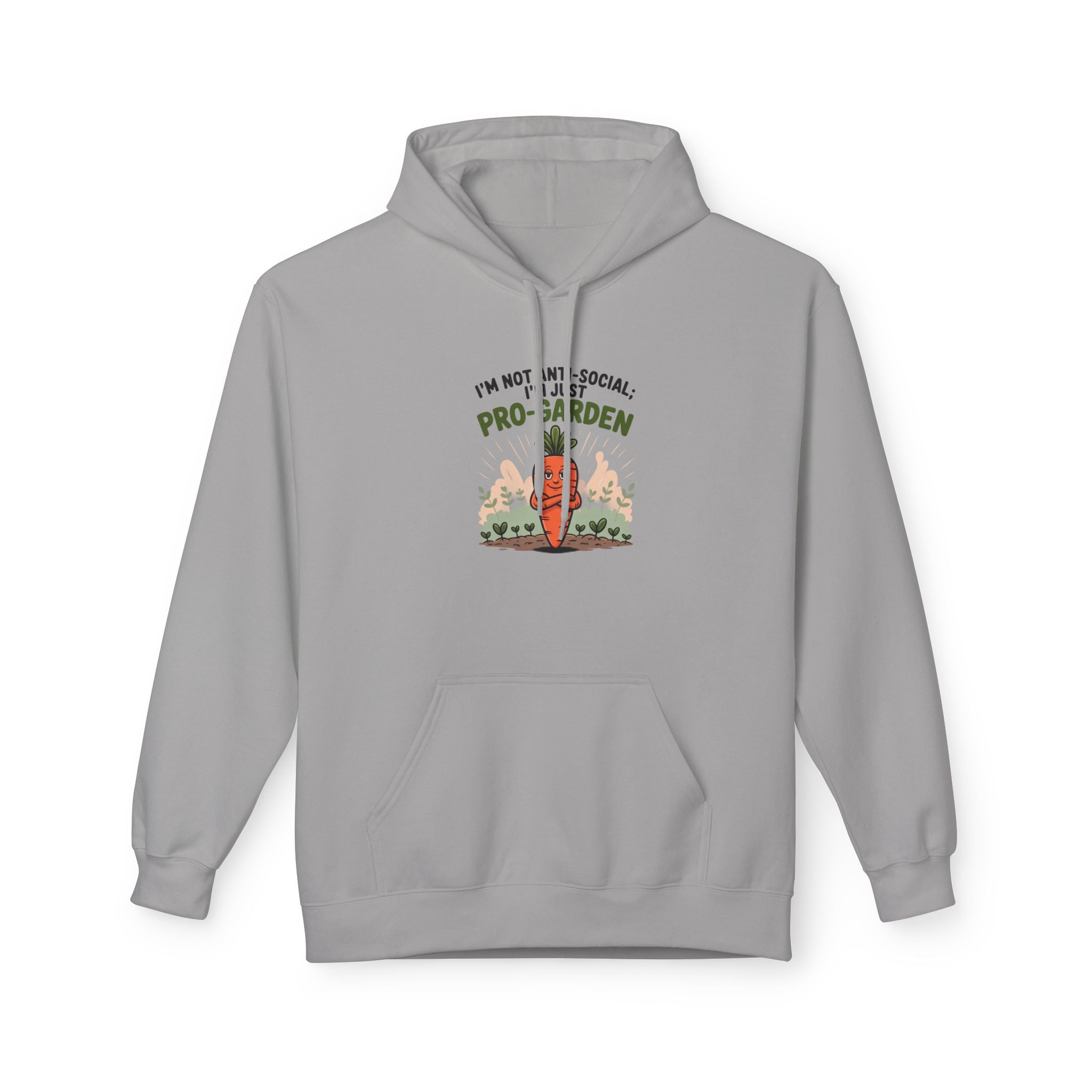 Gardener Hoodie - "I'm Not Anti-Social, I'm Pro-Garden" Cozy Plant Lover Sweatshirt