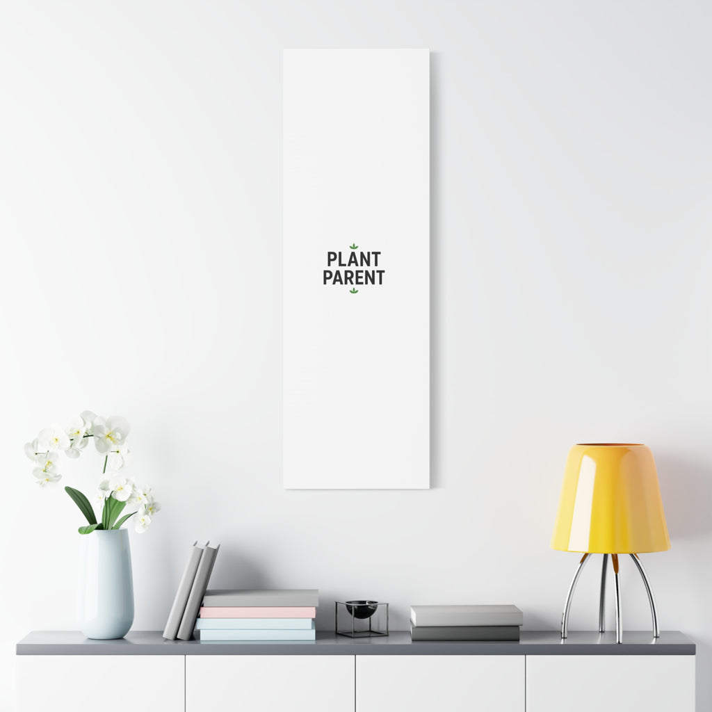 Plant Parent Canvas Wall Art — Minimalist Botanical Typography Print