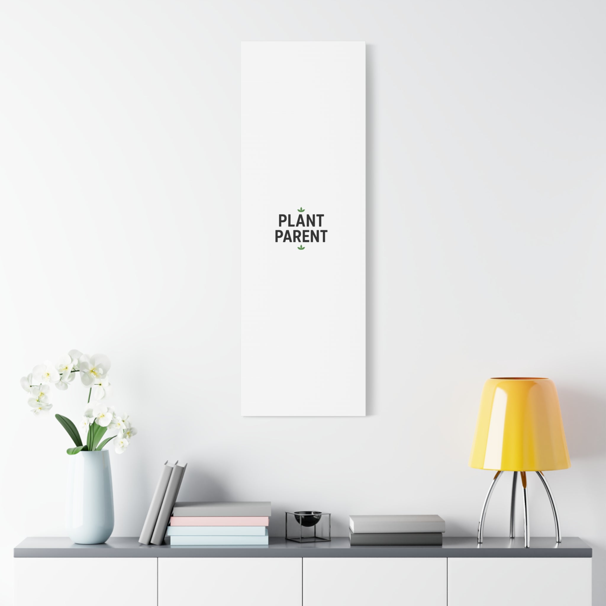 Plant Parent Canvas Wall Art — Minimalist Botanical Typography Print
