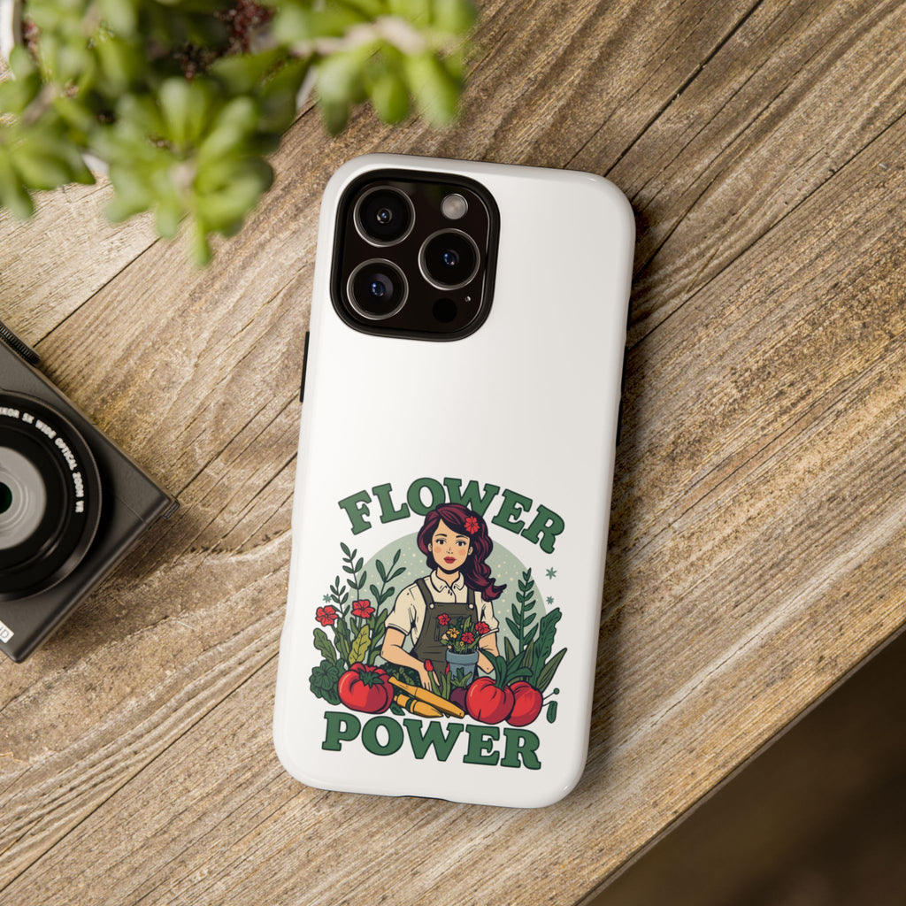 Phone Case - 'Flower Power' Retro Gardener Floral Protective Case