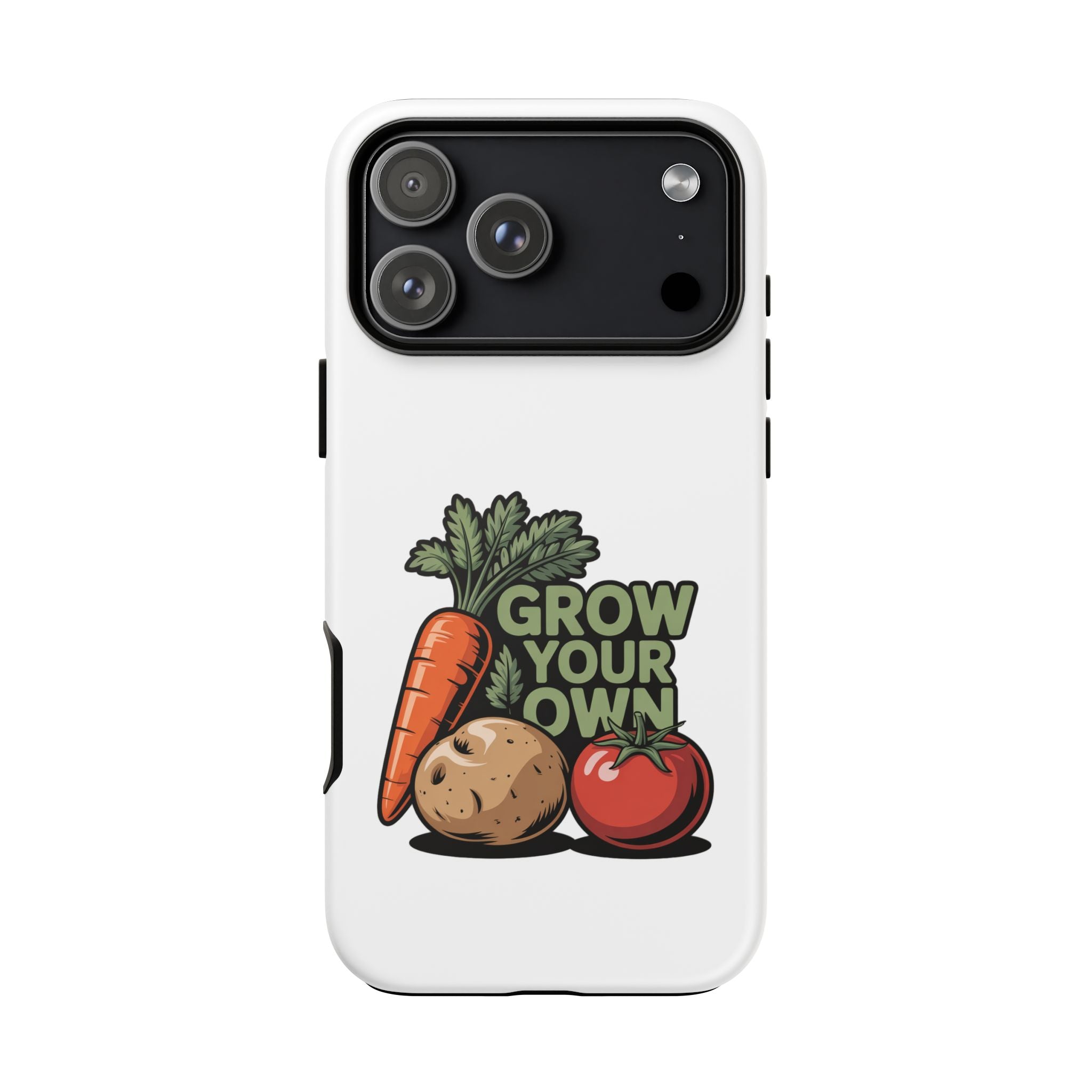 Grow Your Own Vegetables Phone Case — Gardening Carrot Potato Tomato Design