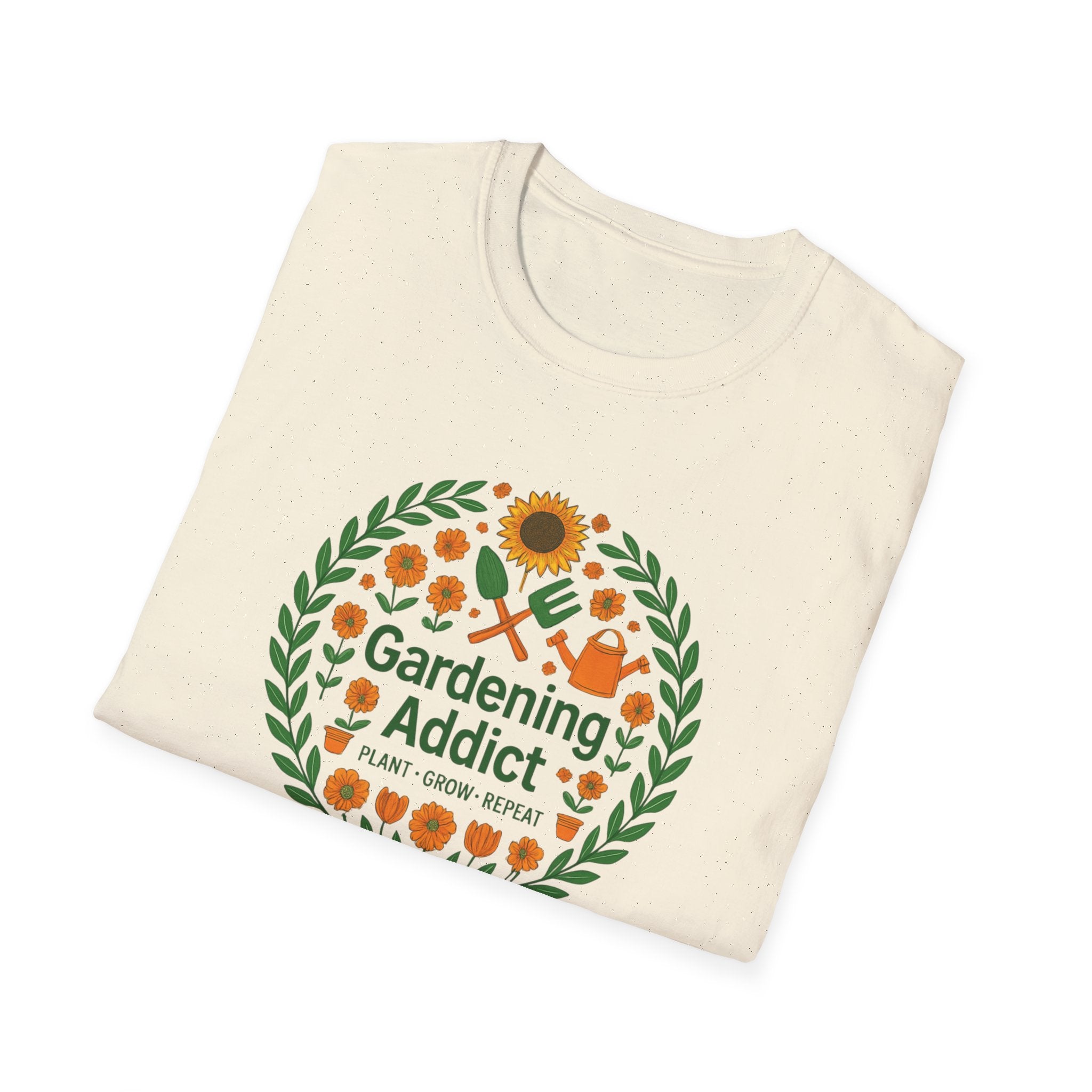 Gardening Addict T-Shirt — Plant Grow Repeat Graphic Tee