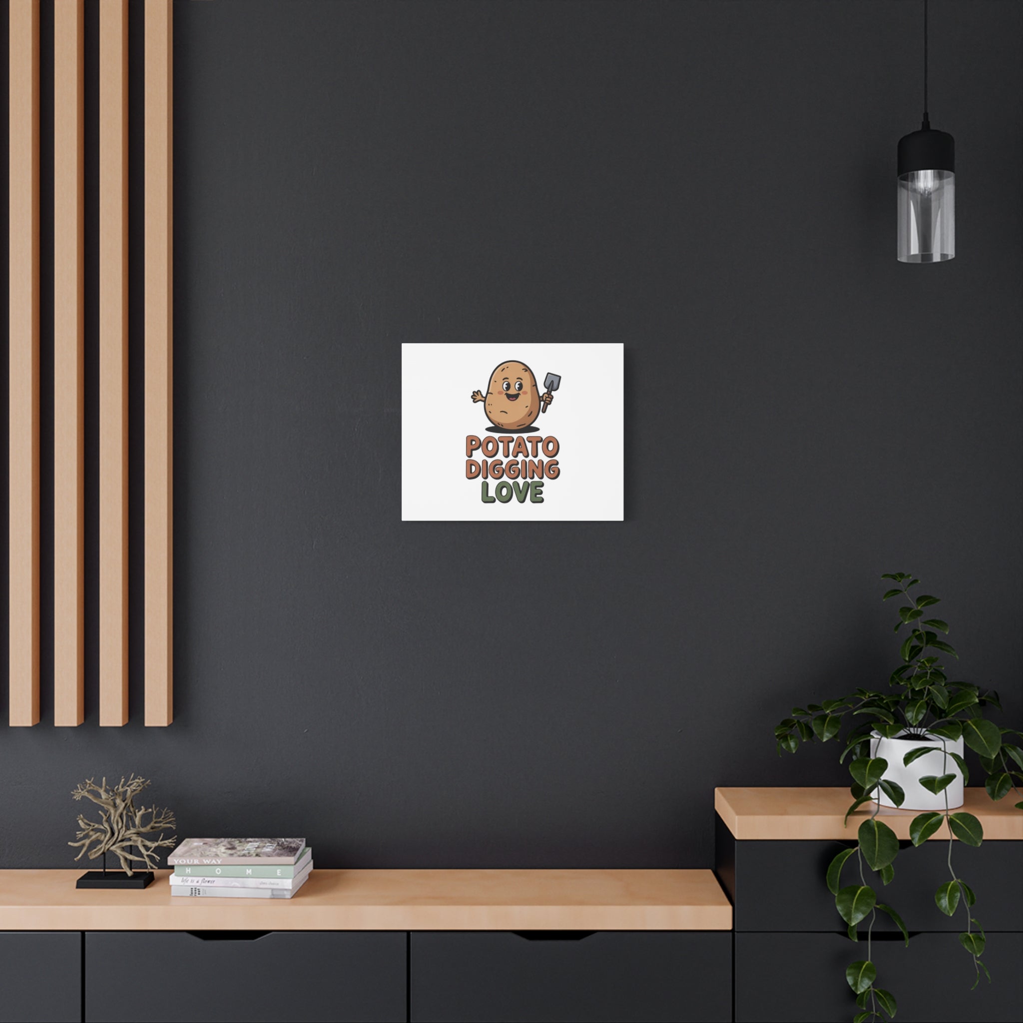 Potato Digging Love Canvas Print