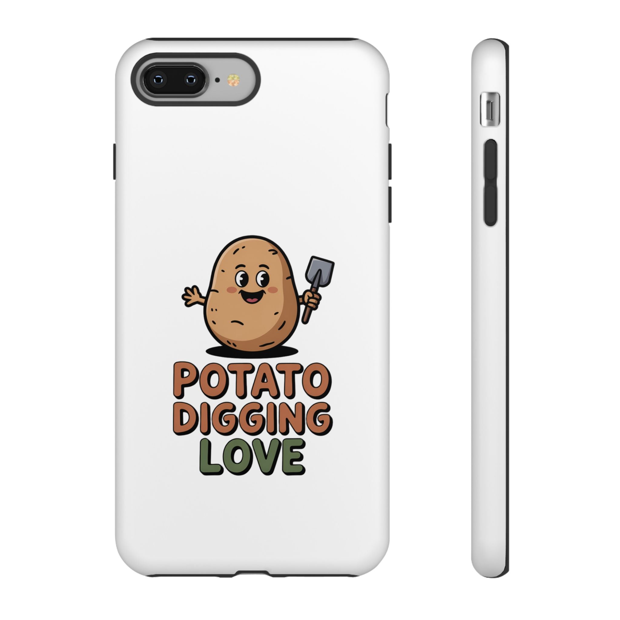 Phone Case — "Potato Digging Love" Cute Gardening Cartoon Protective Cover