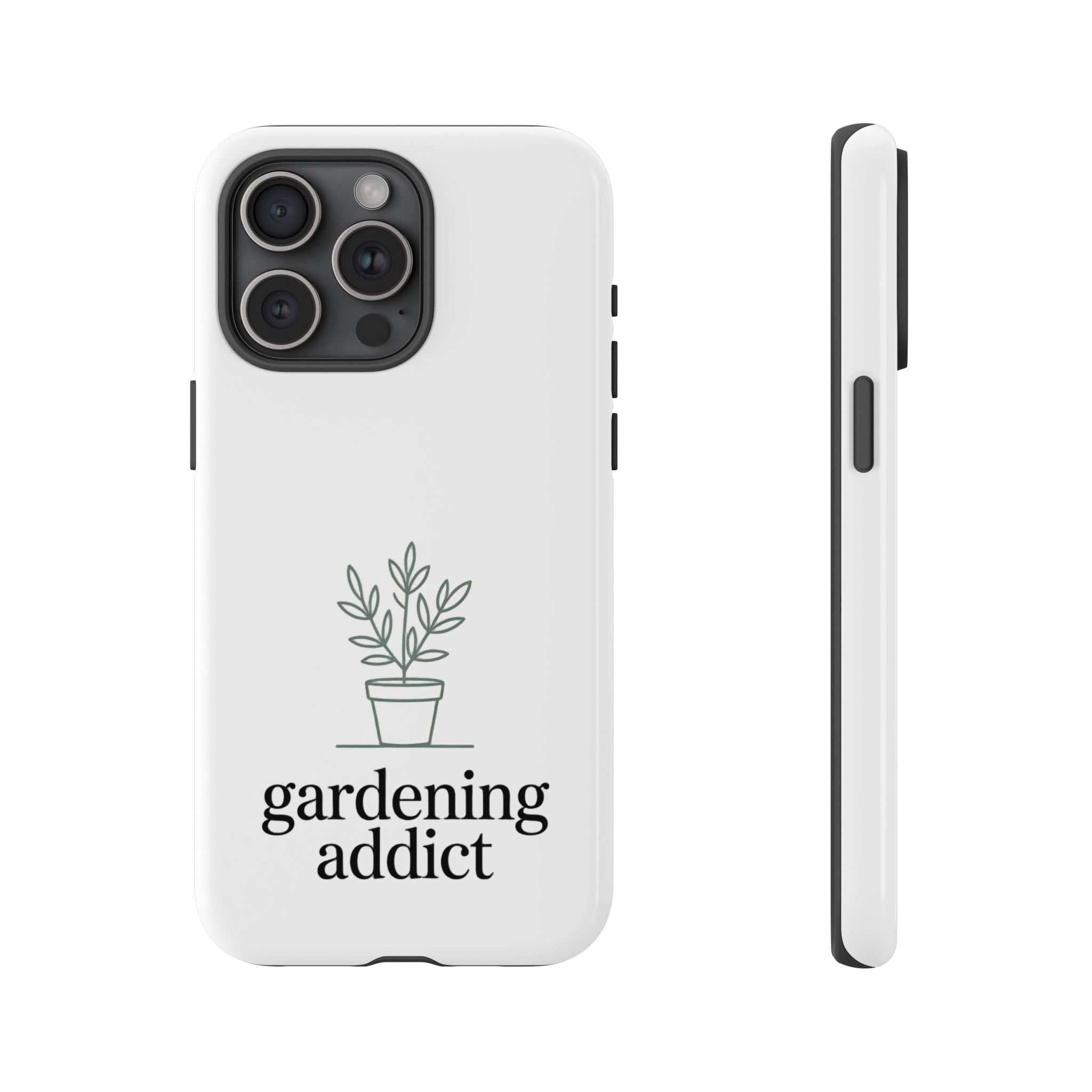 Phone Case — 'gardening addict' Minimal Plant Design