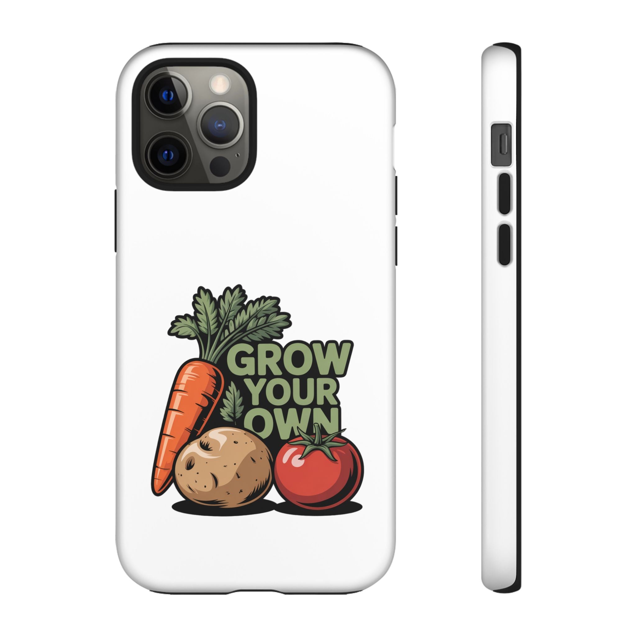 Grow Your Own Vegetables Phone Case — Gardening Carrot Potato Tomato Design