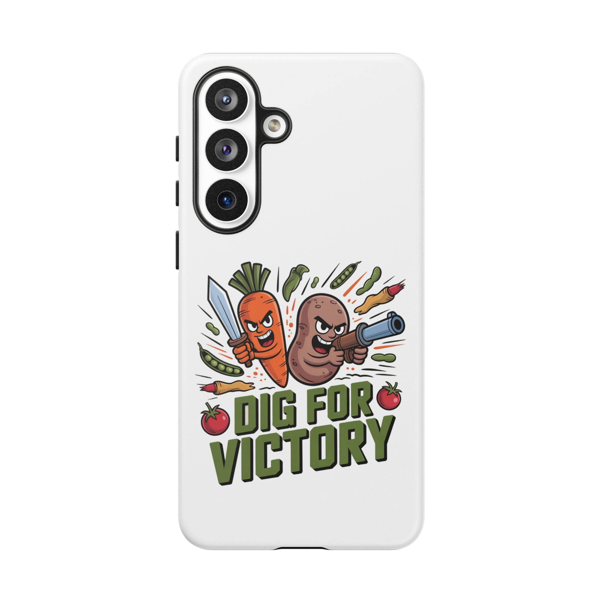 Phone Case — 'Dig For Victory' Veggie Combat Garden Design
