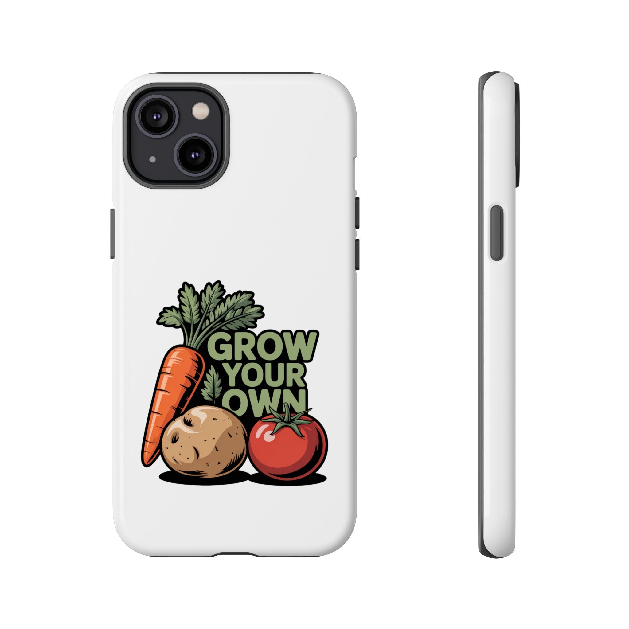 Grow Your Own Vegetables Phone Case — Gardening Carrot Potato Tomato Design