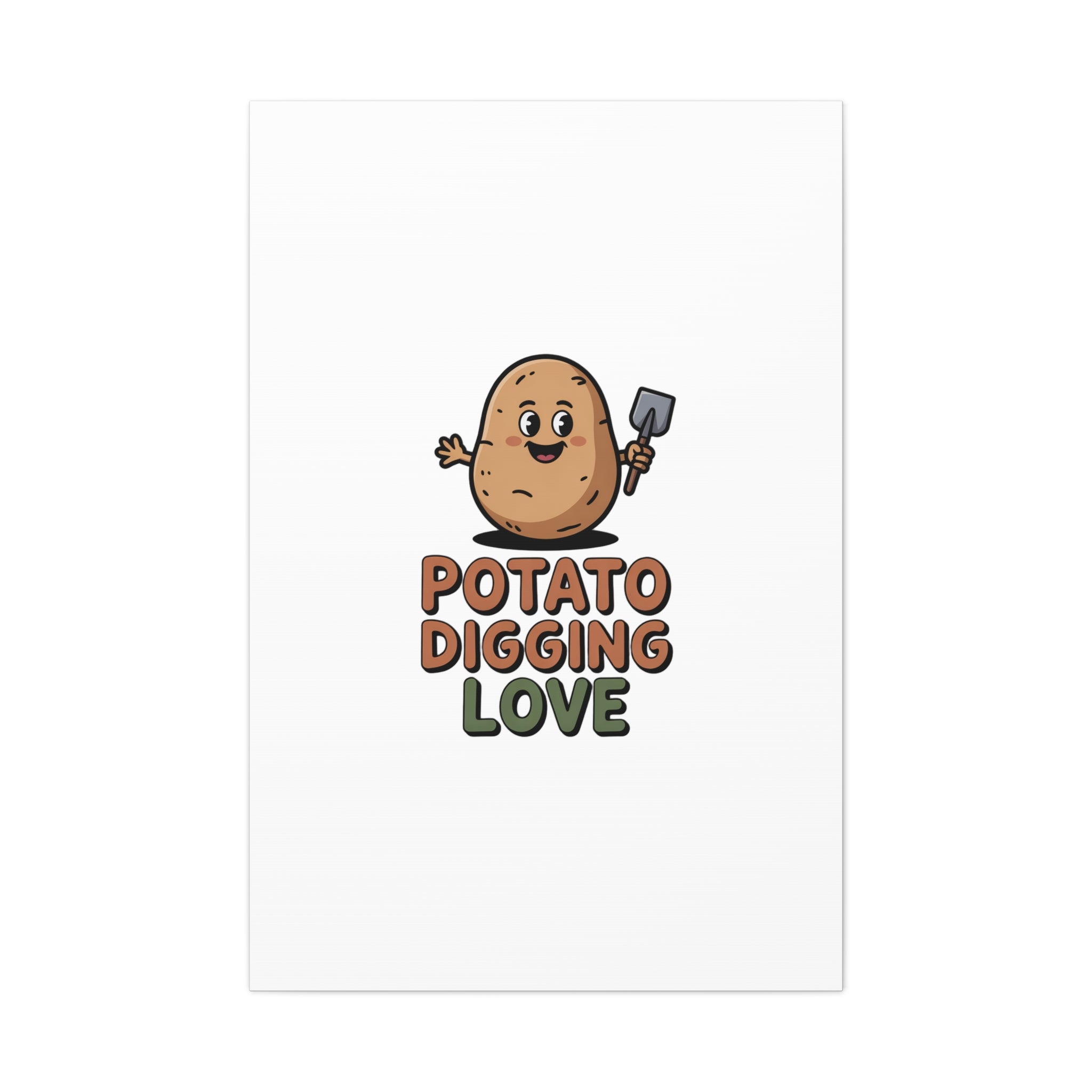 Potato Digging Love Canvas Print