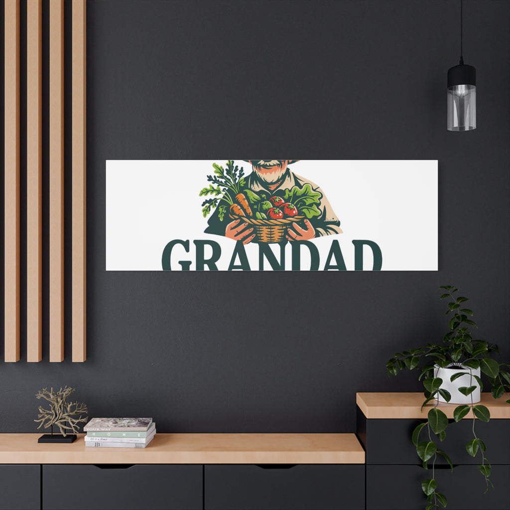 Grandad Top Gardener Canvas – Stretched Matte Wall Art