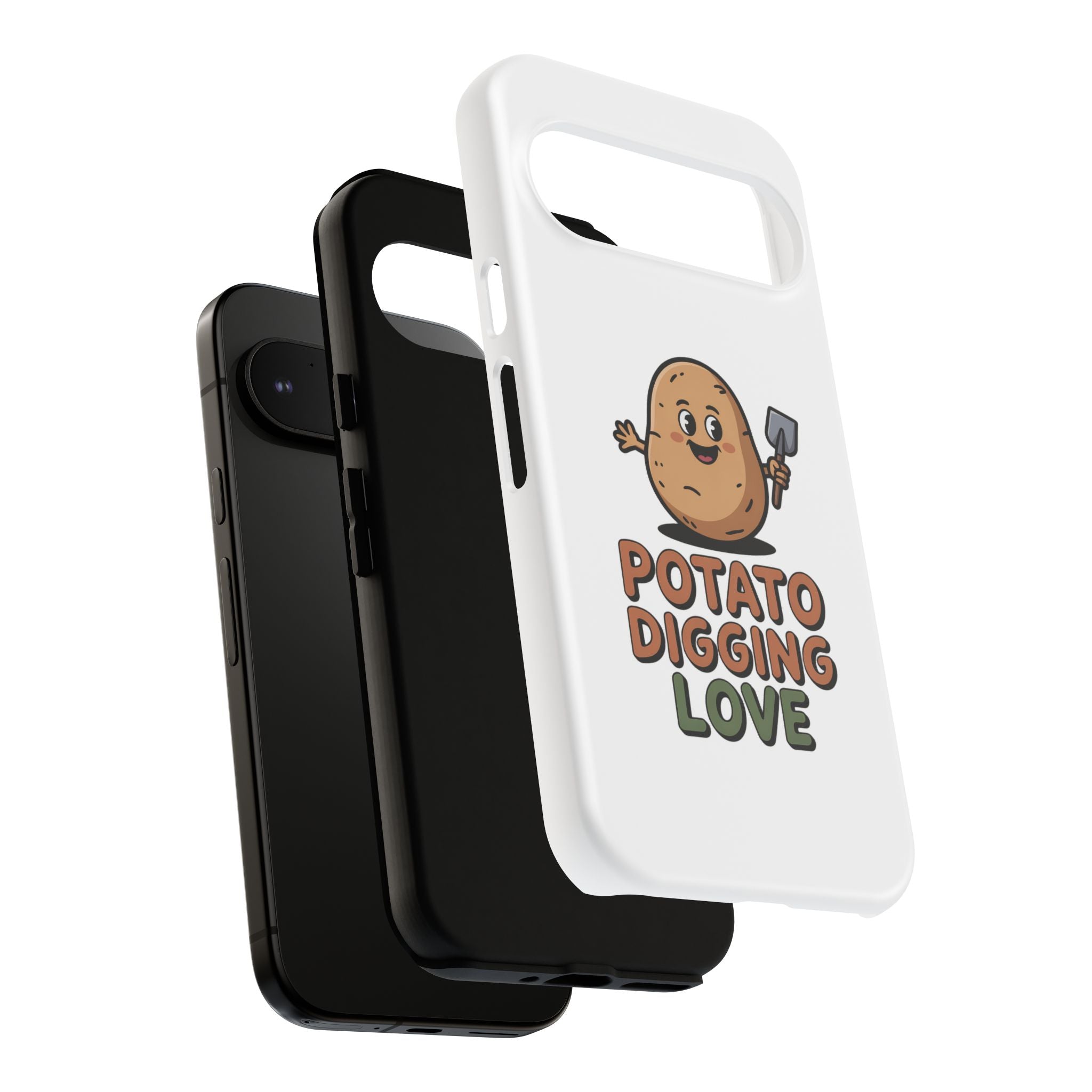 Phone Case — "Potato Digging Love" Cute Gardening Cartoon Protective Cover