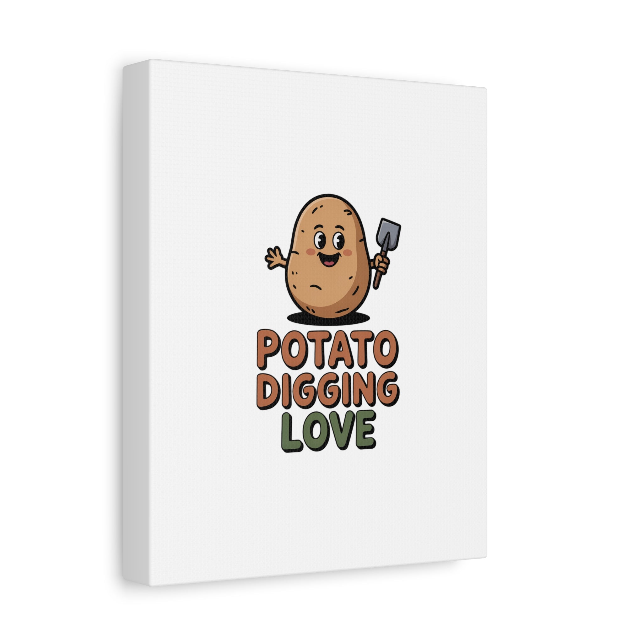 Potato Digging Love Canvas Print