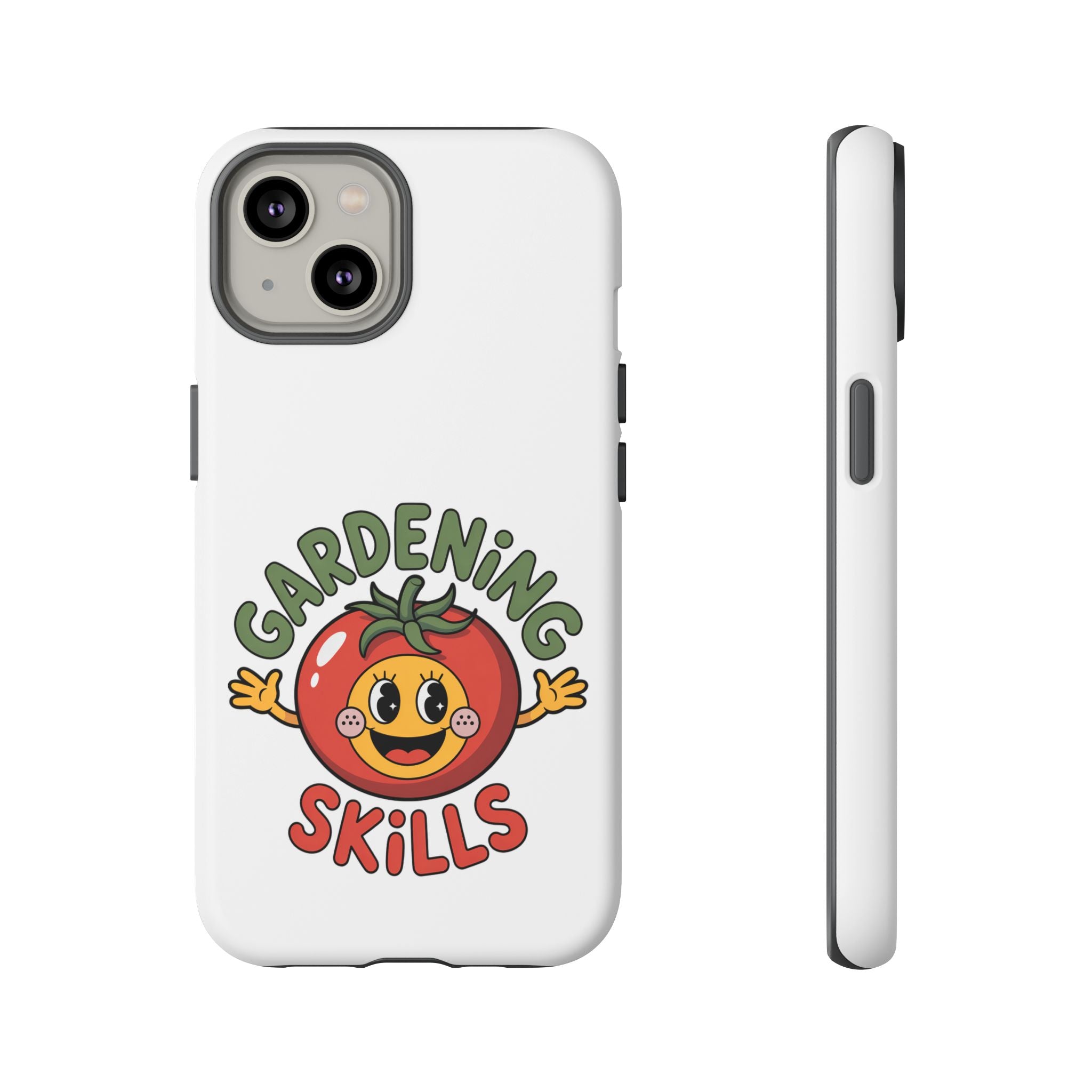 Gardening Skills Phone Case — Cute Tomato Plant Lover Protective Cover