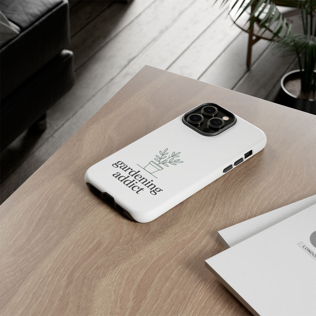 Phone Case — 'gardening addict' Minimal Plant Design