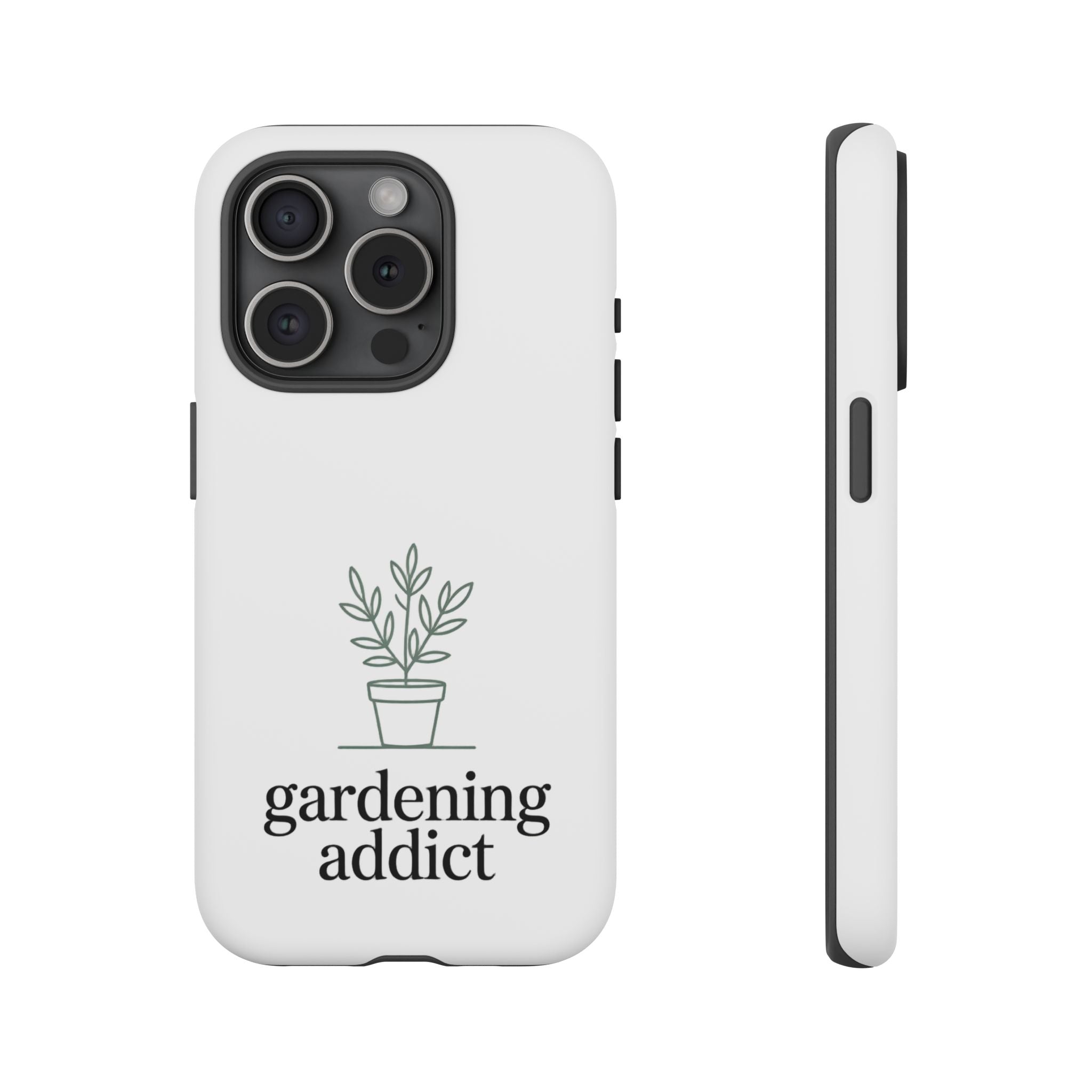 Phone Case — 'gardening addict' Minimal Plant Design