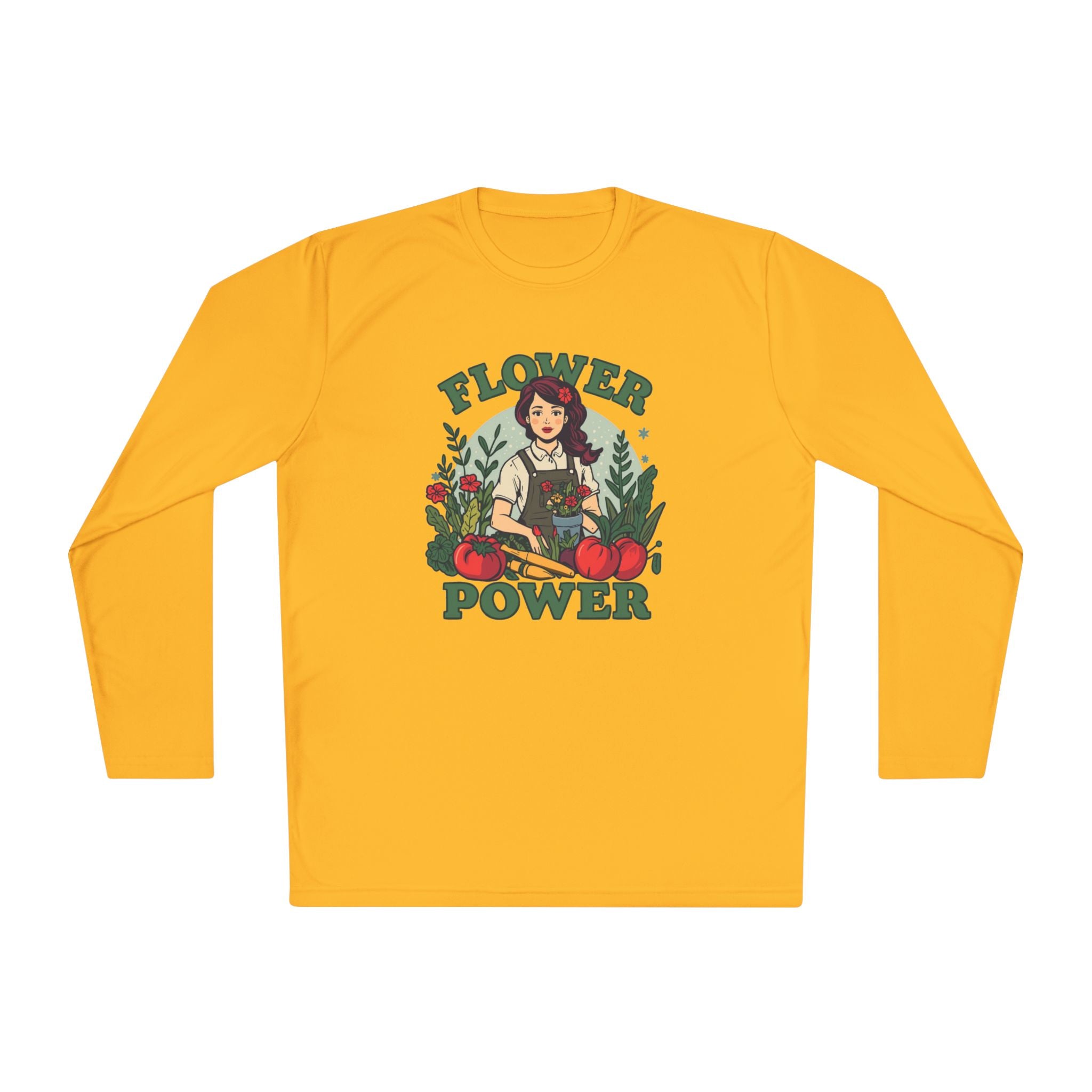 Flower Power Long Sleeve Tee – Vintage Botanical Graphic