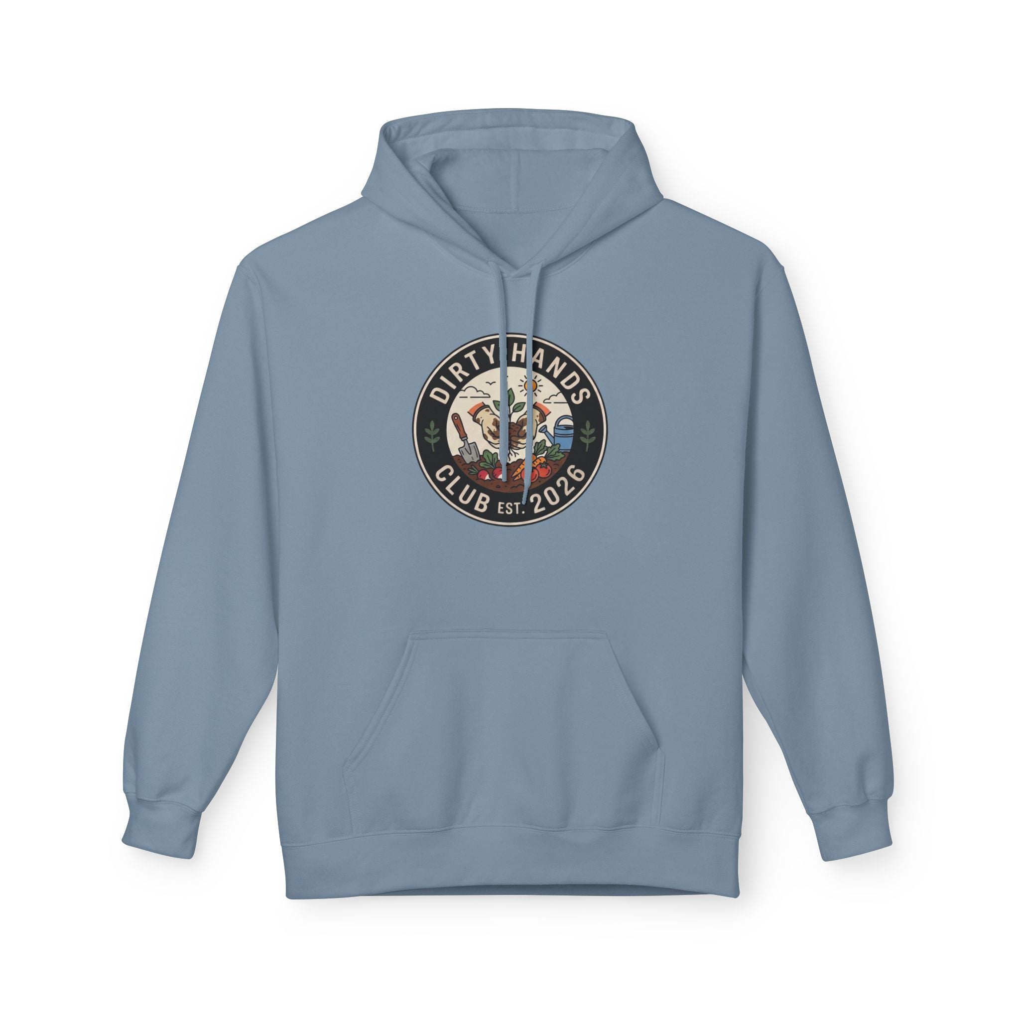 Dirty Hands Club Hoodie — Vintage Mechanic Logo Pullover