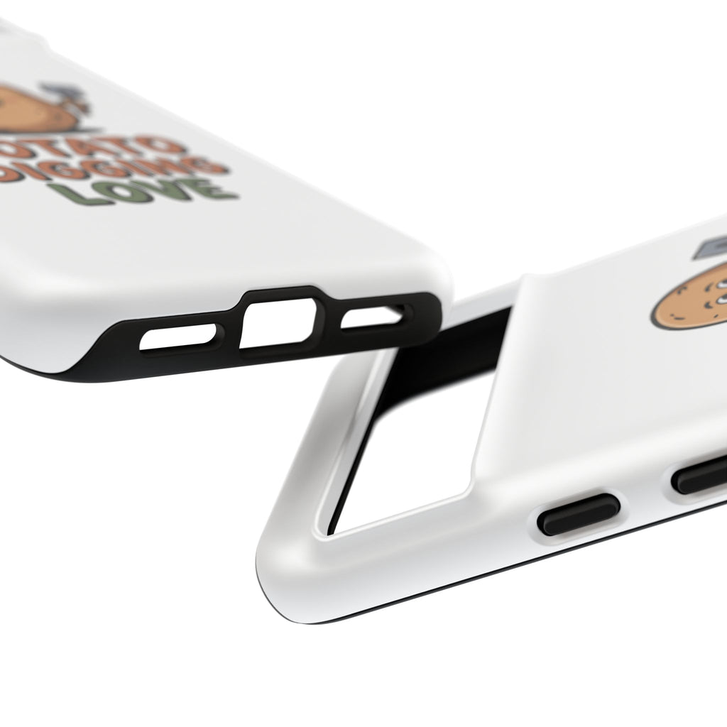 Phone Case — "Potato Digging Love" Cute Gardening Cartoon Protective Cover