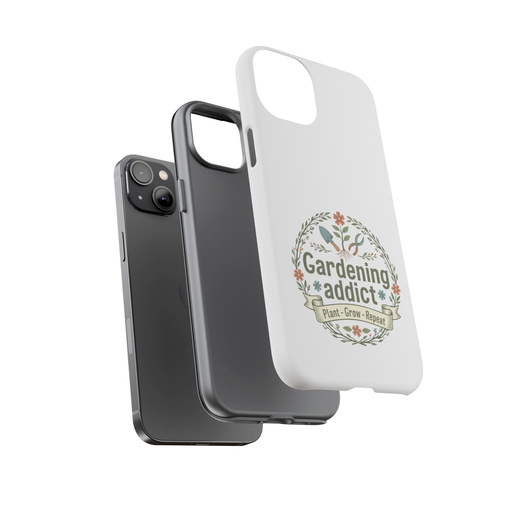 Phone Case — Gardening Addict "Plant • Grow • Repeat" Floral Garden Phone Cover