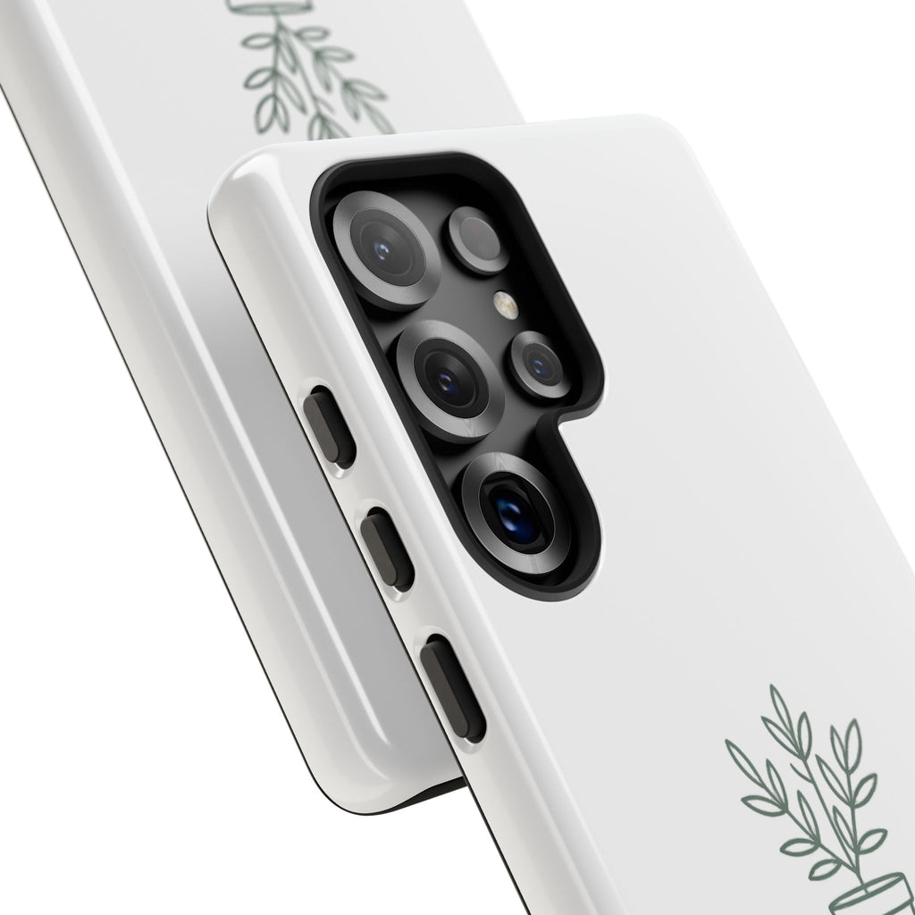 Phone Case — 'gardening addict' Minimal Plant Design
