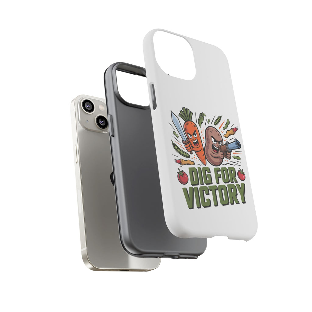 Phone Case — 'Dig For Victory' Veggie Combat Garden Design