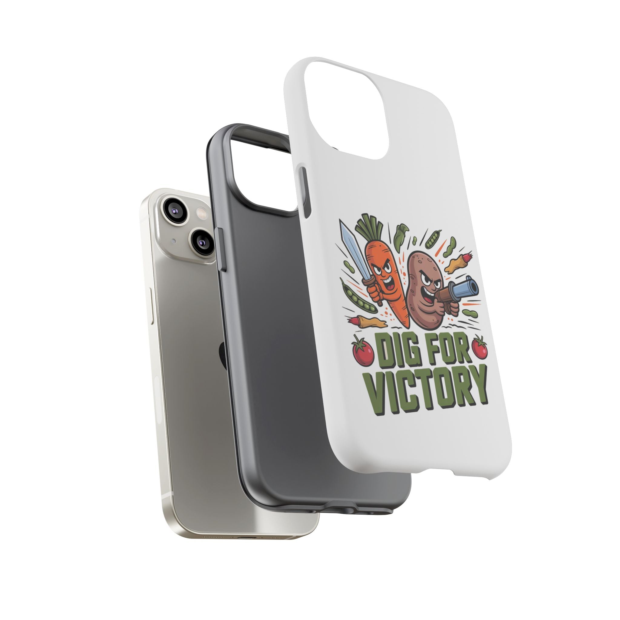Phone Case — 'Dig For Victory' Veggie Combat Garden Design