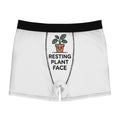 Men's Boxer Briefs — 'Resting Plant Face' Cute Plant Pot Graphic Underwear