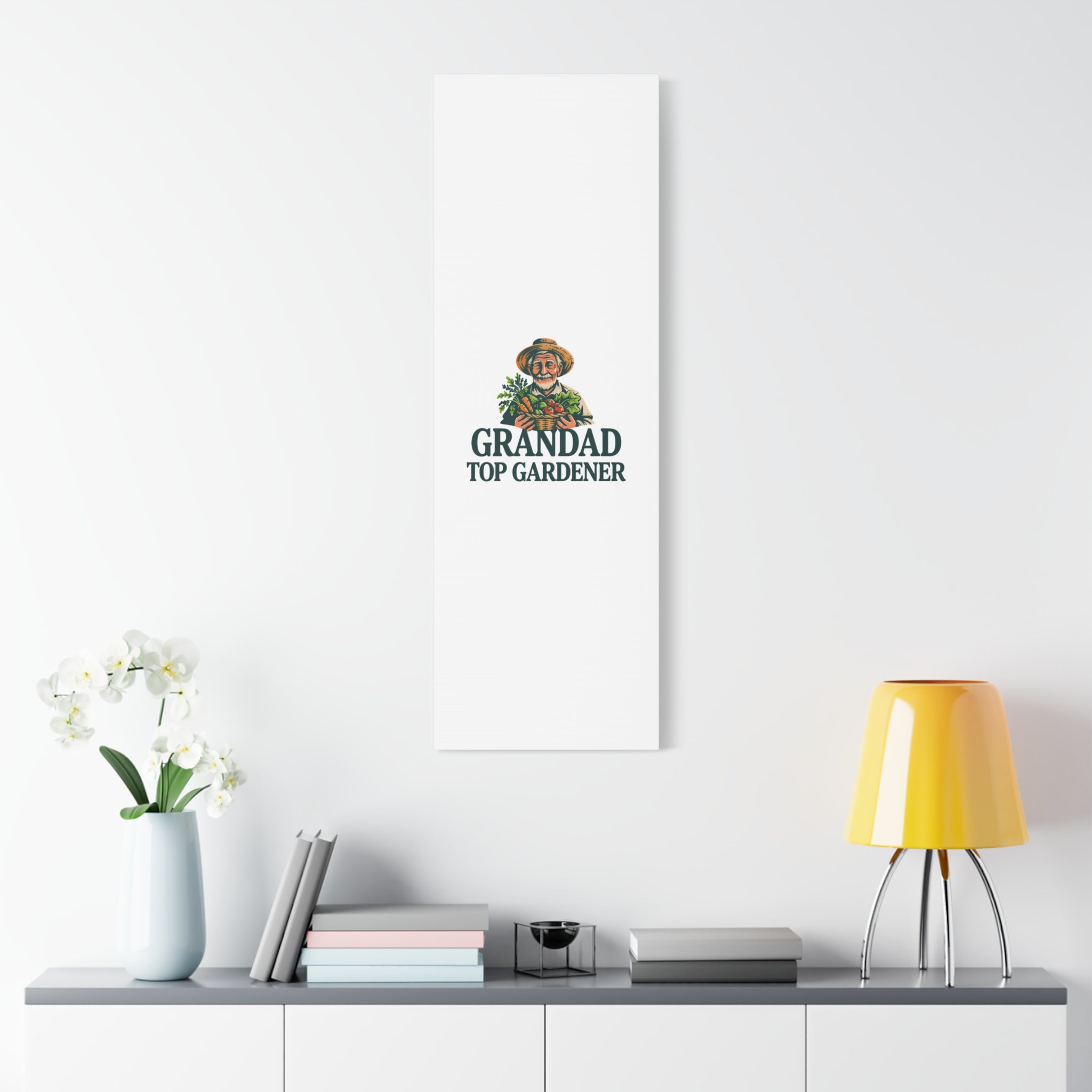 Grandad Top Gardener Canvas – Stretched Matte Wall Art