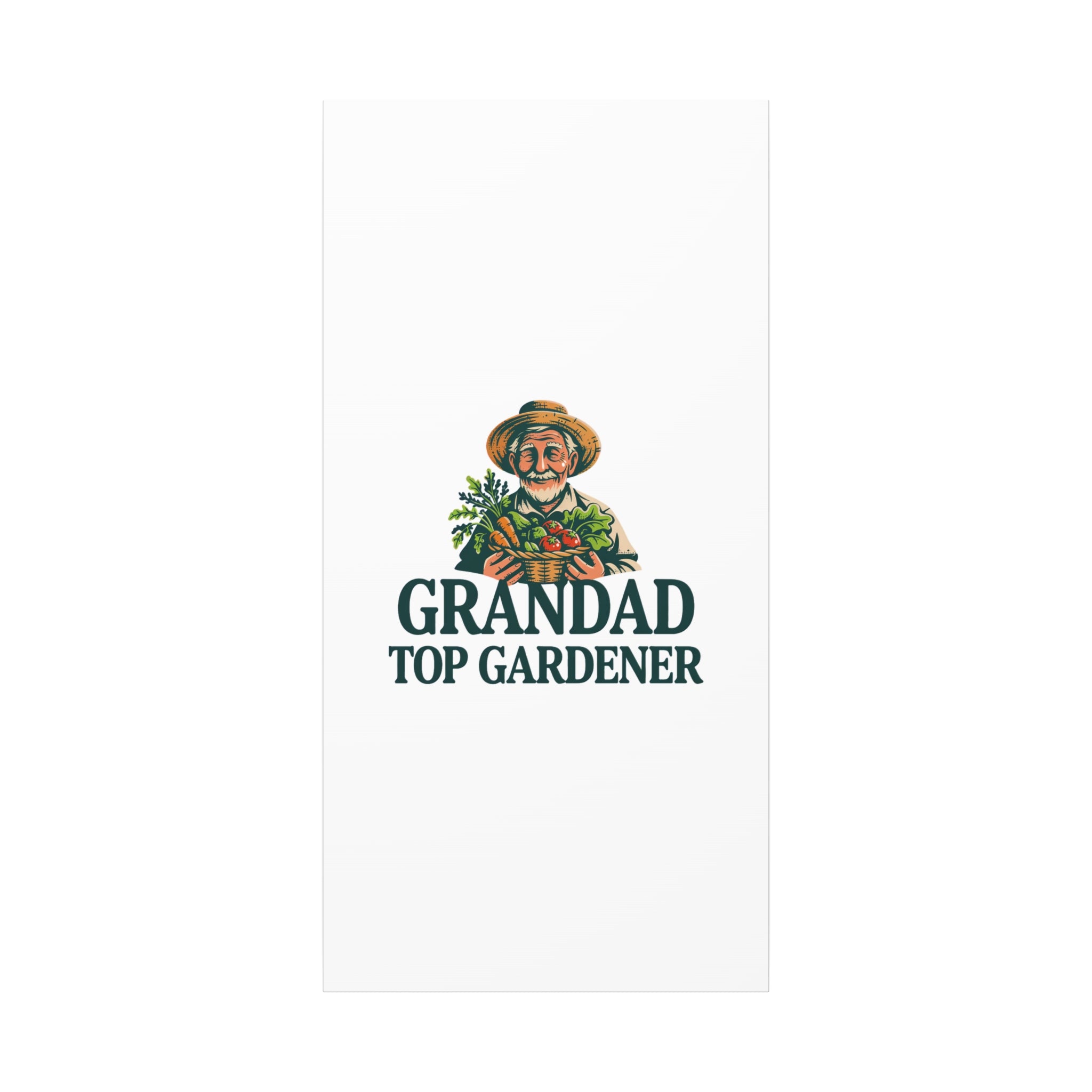 Grandad Top Gardener Canvas – Stretched Matte Wall Art