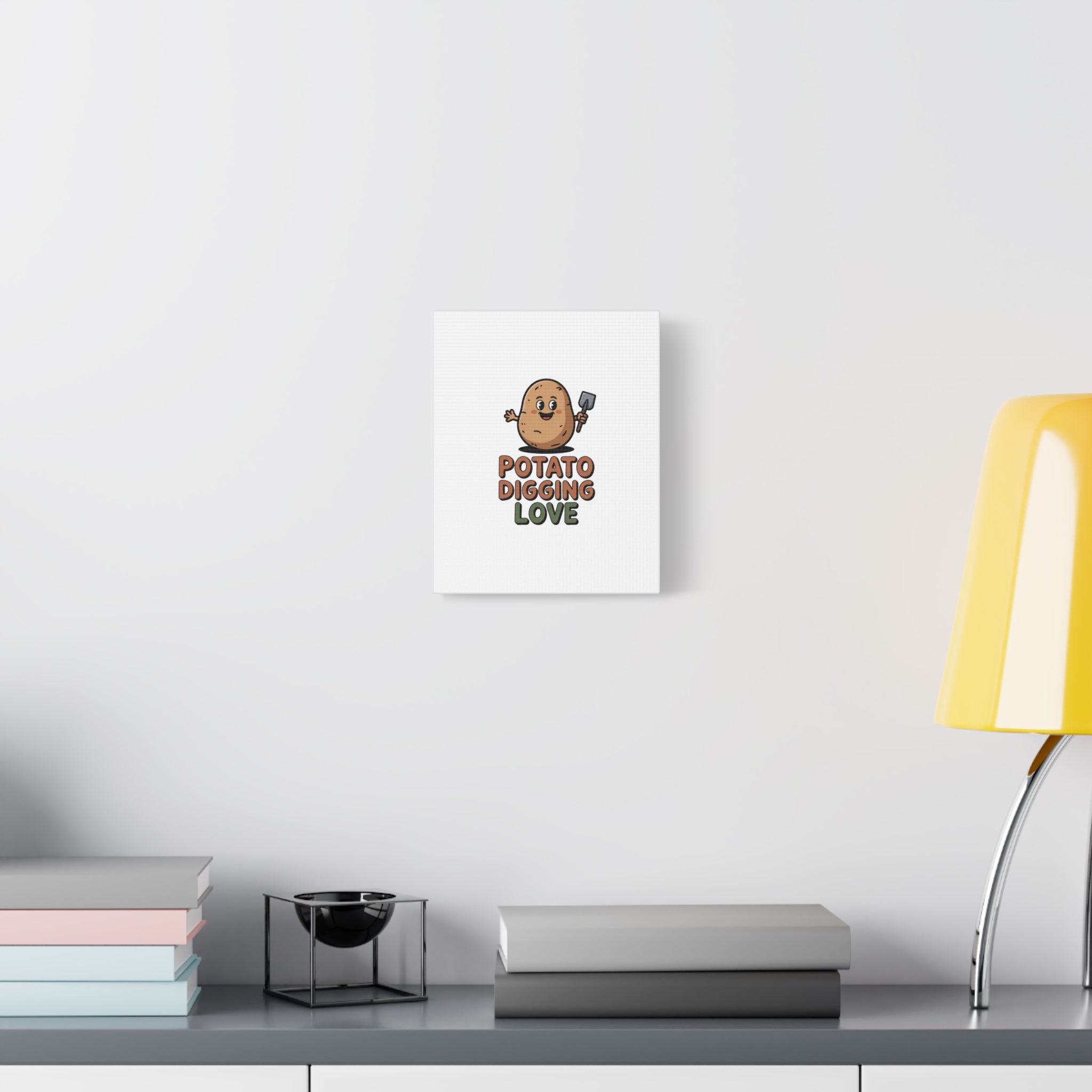 Potato Digging Love Canvas Print