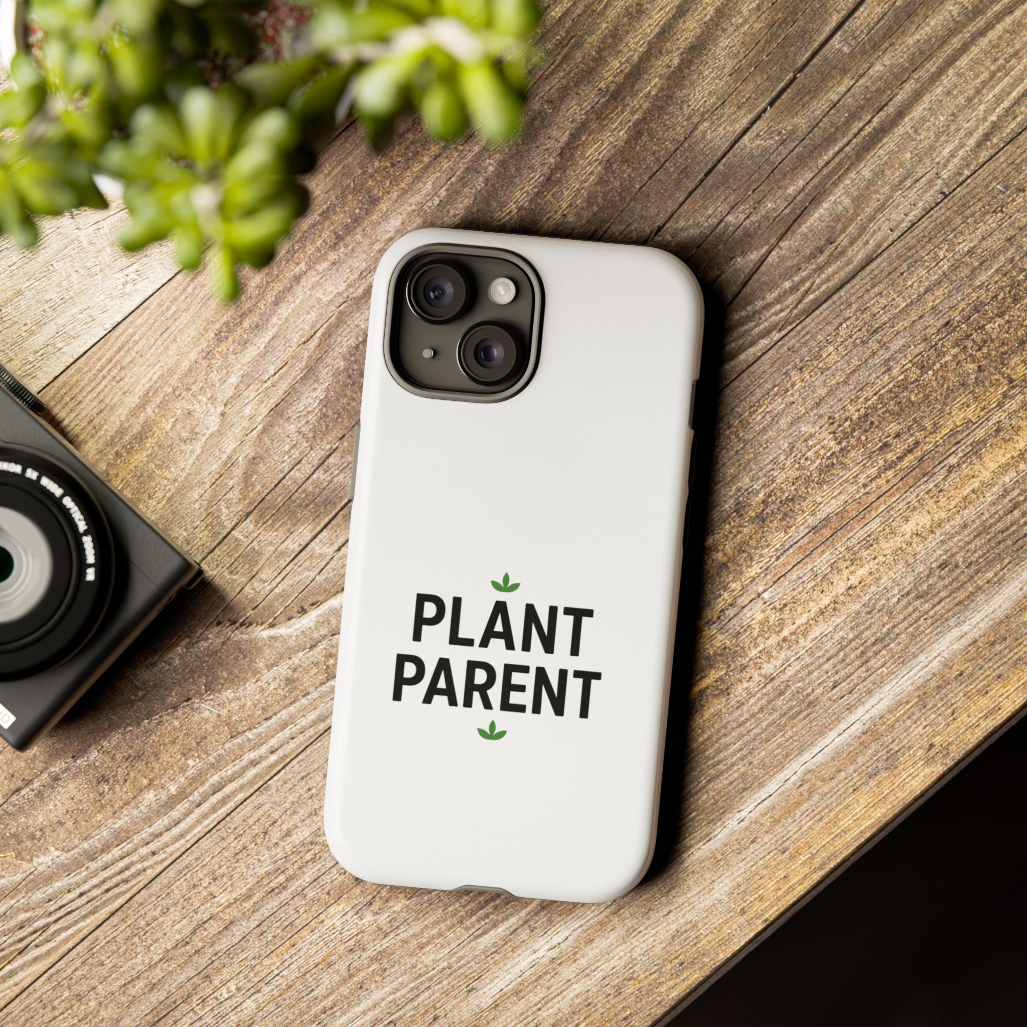 Plant Parent Tough Phone Case – Minimalist Plant Lover Protective Cover
