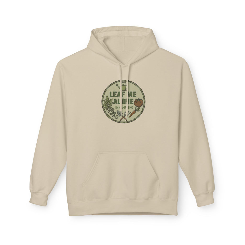 Leaf Me Alone I'm Gardening Hoodie — Vintage Gardening Sweatshirt