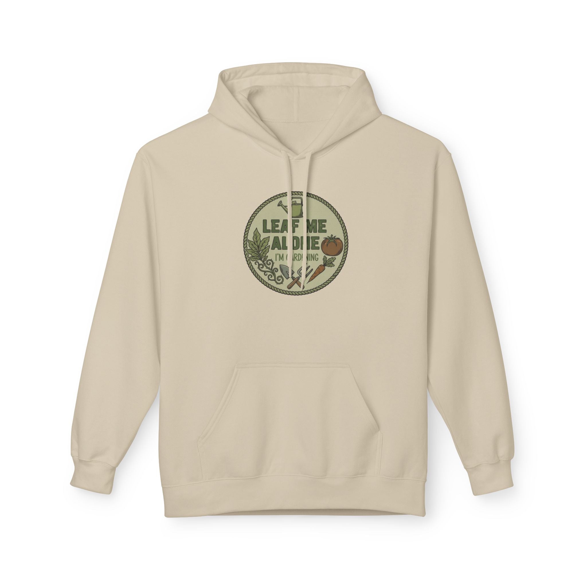 Leaf Me Alone I'm Gardening Hoodie — Vintage Gardening Sweatshirt