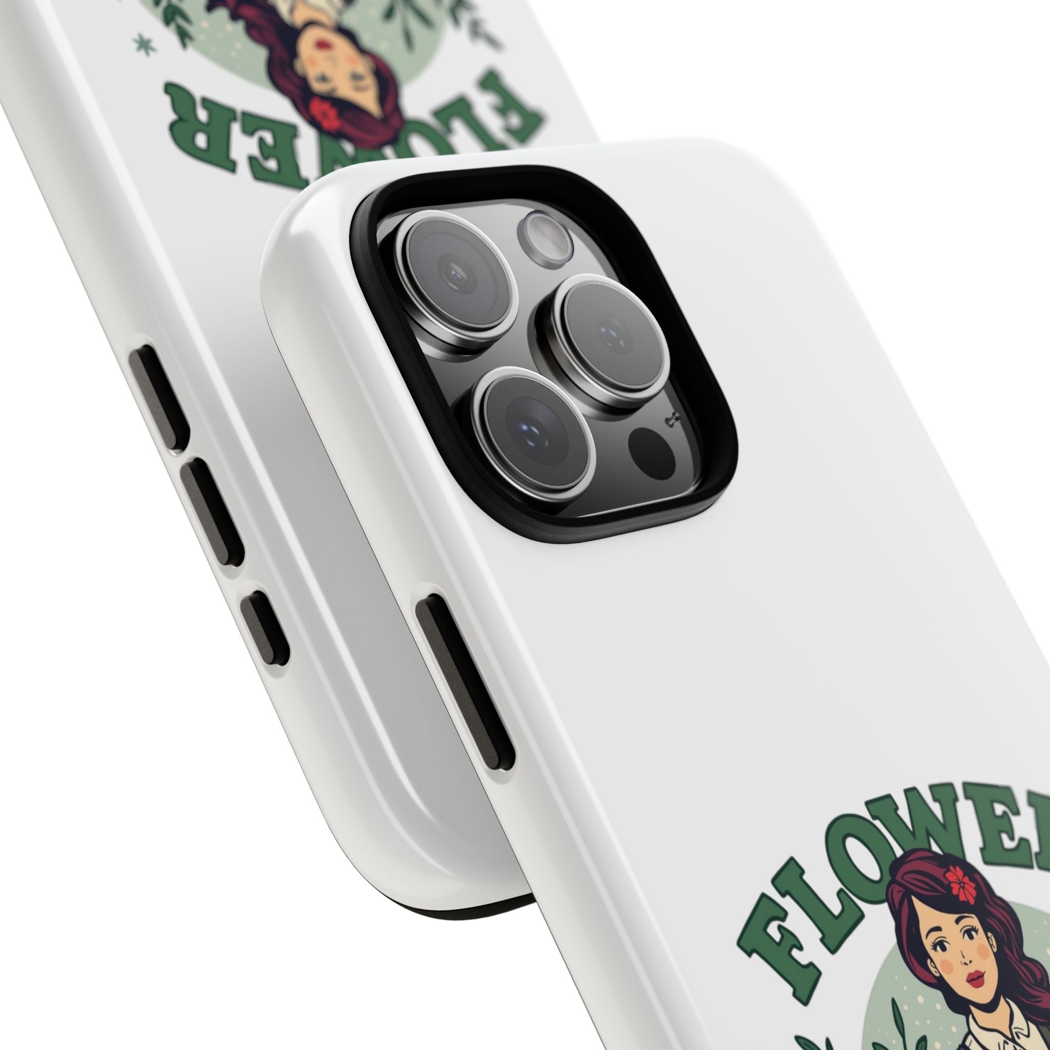 Phone Case - 'Flower Power' Retro Gardener Floral Protective Case