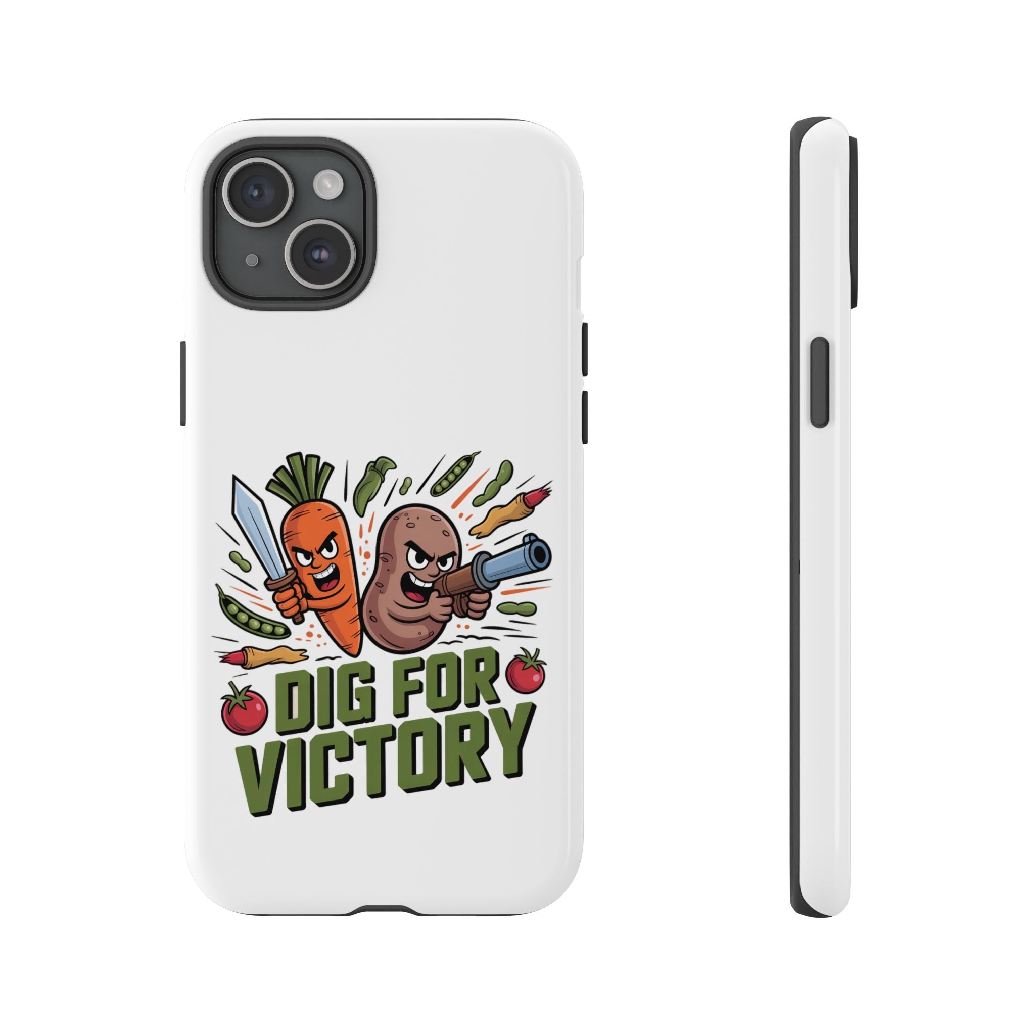 Phone Case — 'Dig For Victory' Veggie Combat Garden Design