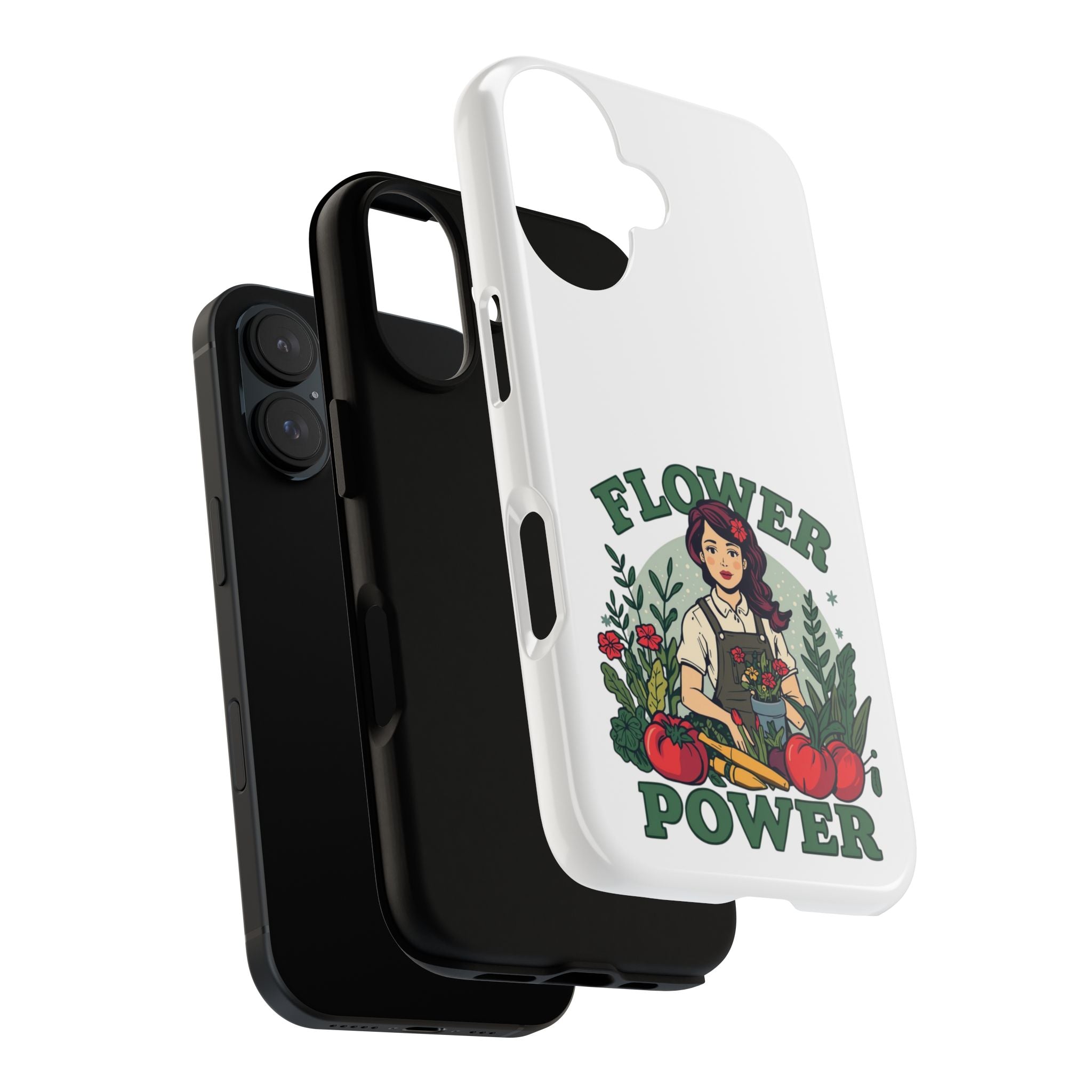 Phone Case - 'Flower Power' Retro Gardener Floral Protective Case